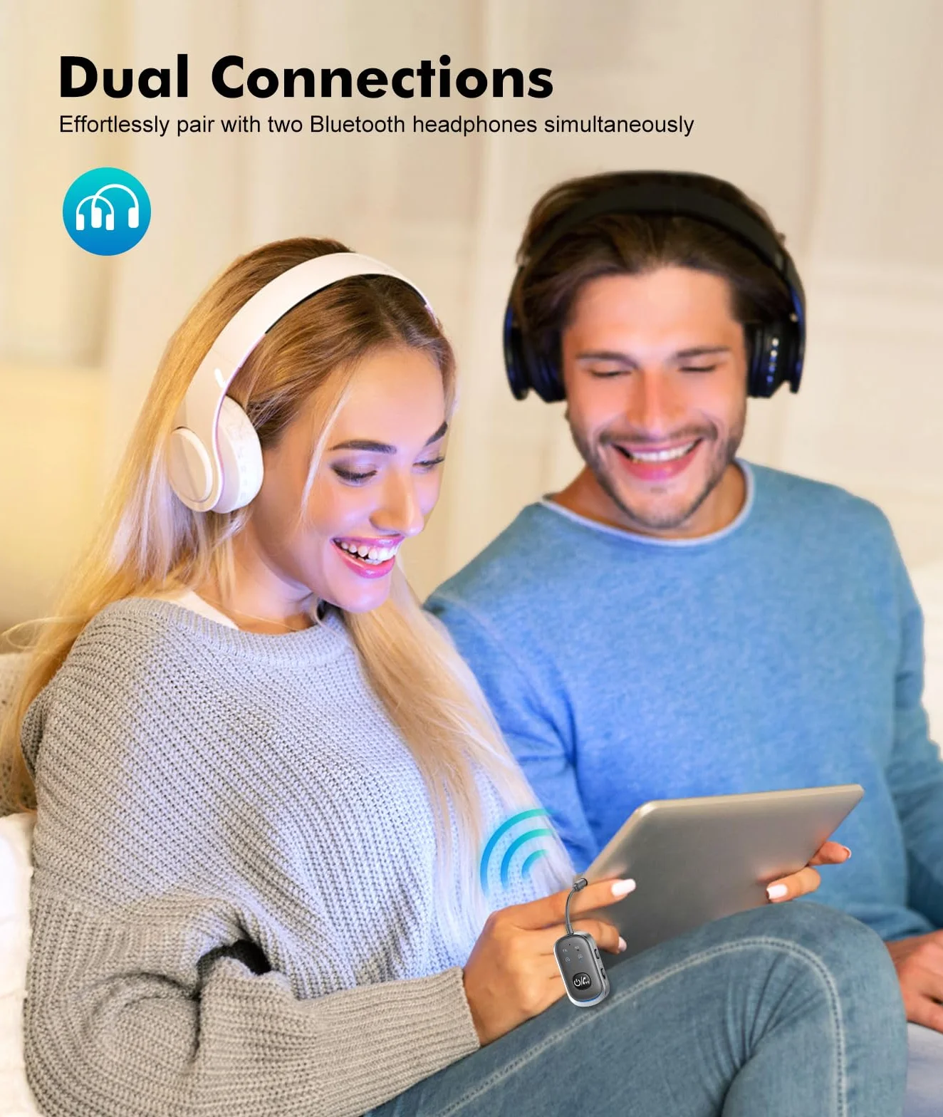 Mohard Bluetooth 5.3 Audio Adapter, Nadajnik Odbiornik AUX 3.5mm Jack do Samochodu Domu