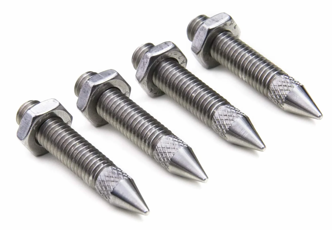PrecisionGeek - Kolce Głośnikowe M6 x 24mm L- 35mm, Stal Nierdzewna (4 sztuki)
