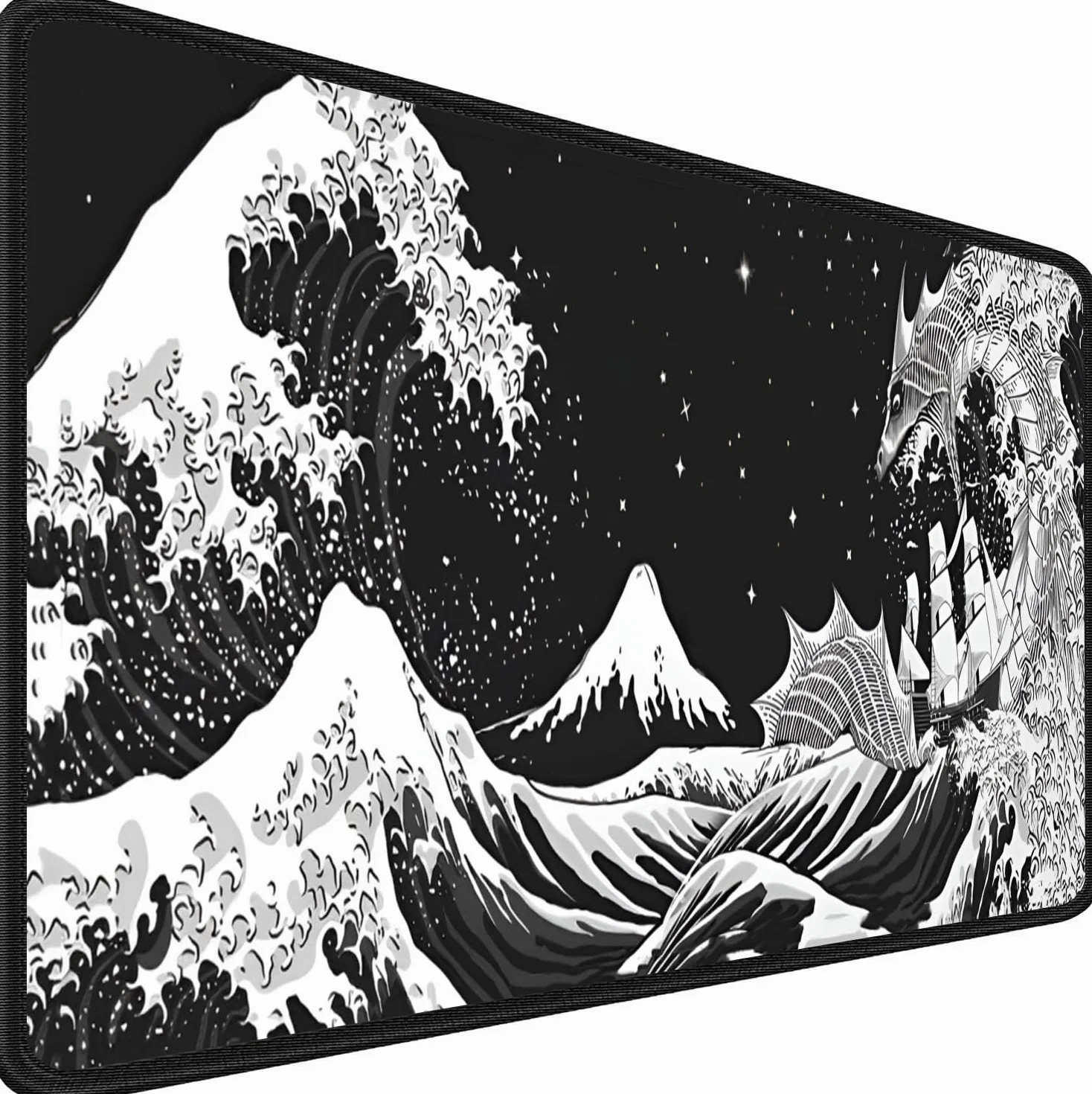 Gamingowa podkładka pod mysz XXL 900 x 400 mm wodoszczelna antypoślizgowa szyte krawędzie