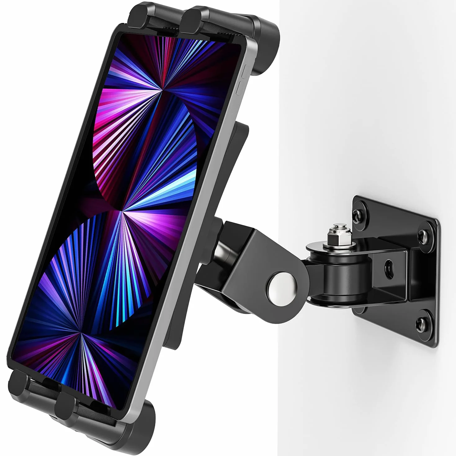 Padwa Lifestyle Uchwyt ścienny na tablet, tablet z regulowanym kątem, uchwyt samochodowy na iPad/iPad Mini, Galaxy Tab i wszystkie ekrany o przekątnej ekranu 4,7-12,9"