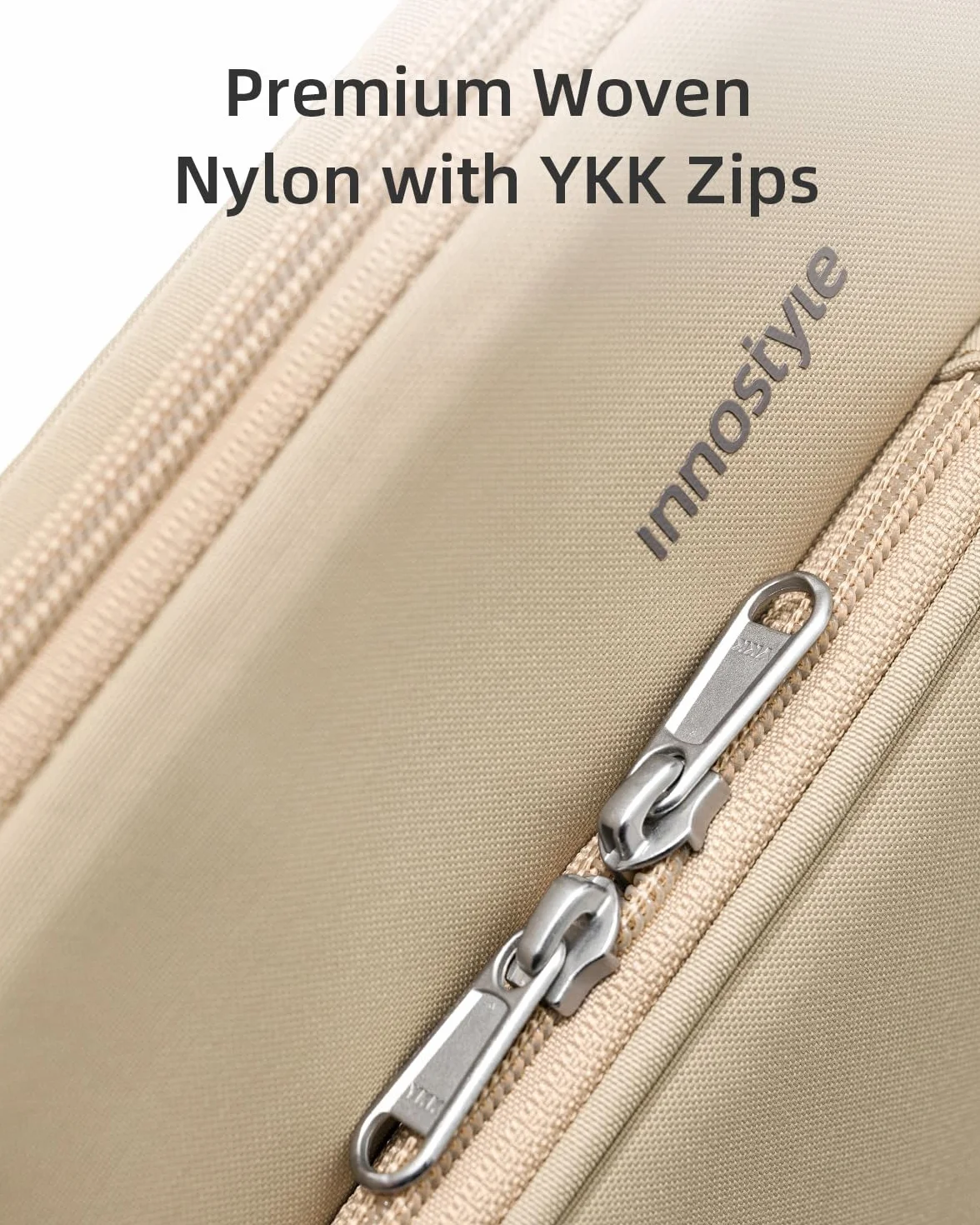 INNOSTYLE Torba Na Laptopa 14 cali, Wodoodporna, Lekka, Wytrzymała, OmniProtect Beżowa, Kompatybilna z MacBook Pro/Air, HP ProBook, Dell Inspiron, Yoga, ASUS, Idealna do Pracy i Podróży