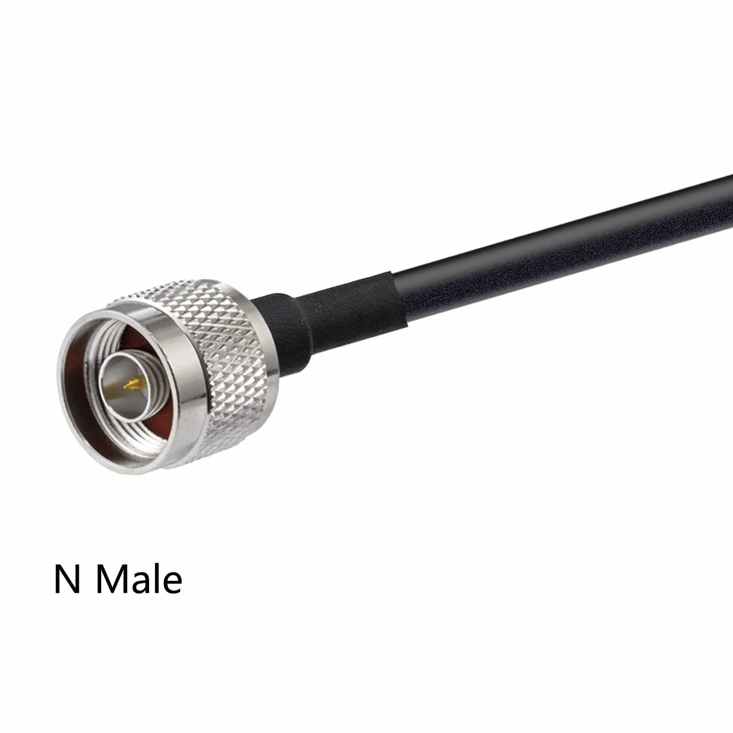 Vecys N do SMA Jumper N Męski na SMA Męski Kabel Koncentryczny o Niskich Stratach RG58 16.4FT/5M + 2PCS Zestaw Adapterów do 3G 4G 5G LTE Antena Ham Radio GPS WiFi
