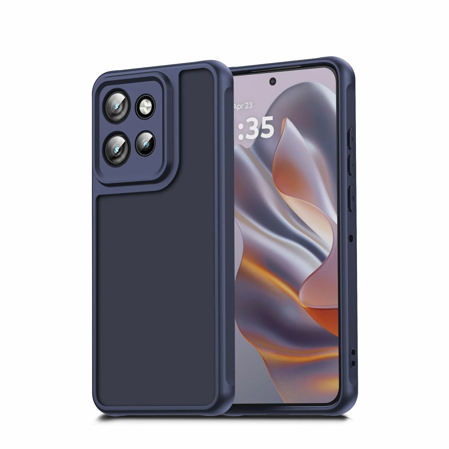 Etui Kompatybilne Z Motorola Edge 60 Neo/50 Neo,Ultracienka Etui Antywstrząsowe I Odporna Na Zarysowania, Półprzezroczysta Matowa Obudowa, Odporna Na Odciski Palców - Tpu(Niebieski)