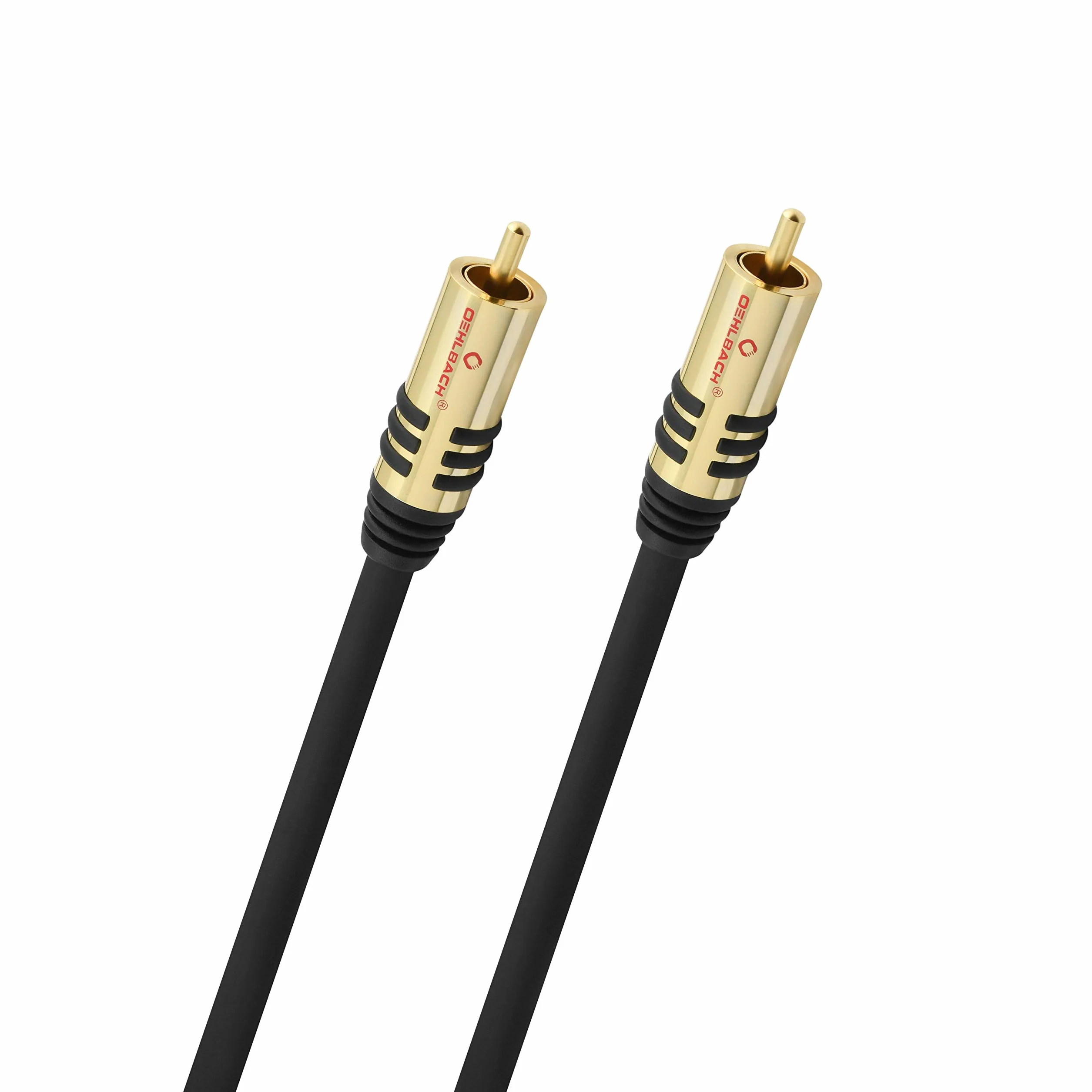Oehlbach NF Sub, kabel cinch do subwoofera - kabel audio - okrągły - OFC - 3 m - czarny