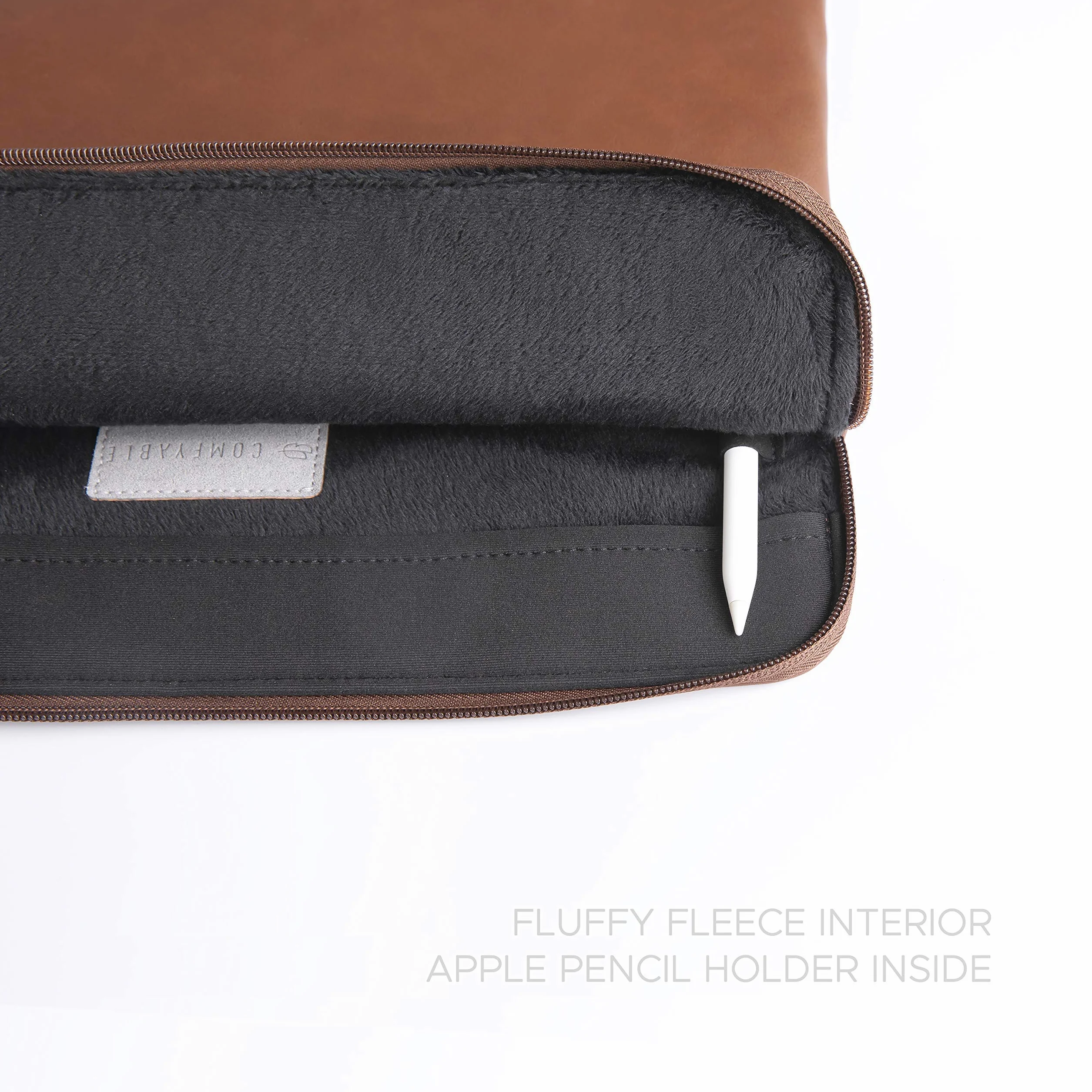 Comfyable etui na tablet kompatybilne z iPad Air 11 cali M4 2026, iPad Pro 11 cali M5, Smart/Magic Keyboard, uchwyt na rysik, wodoodporne etui PU, brązowy