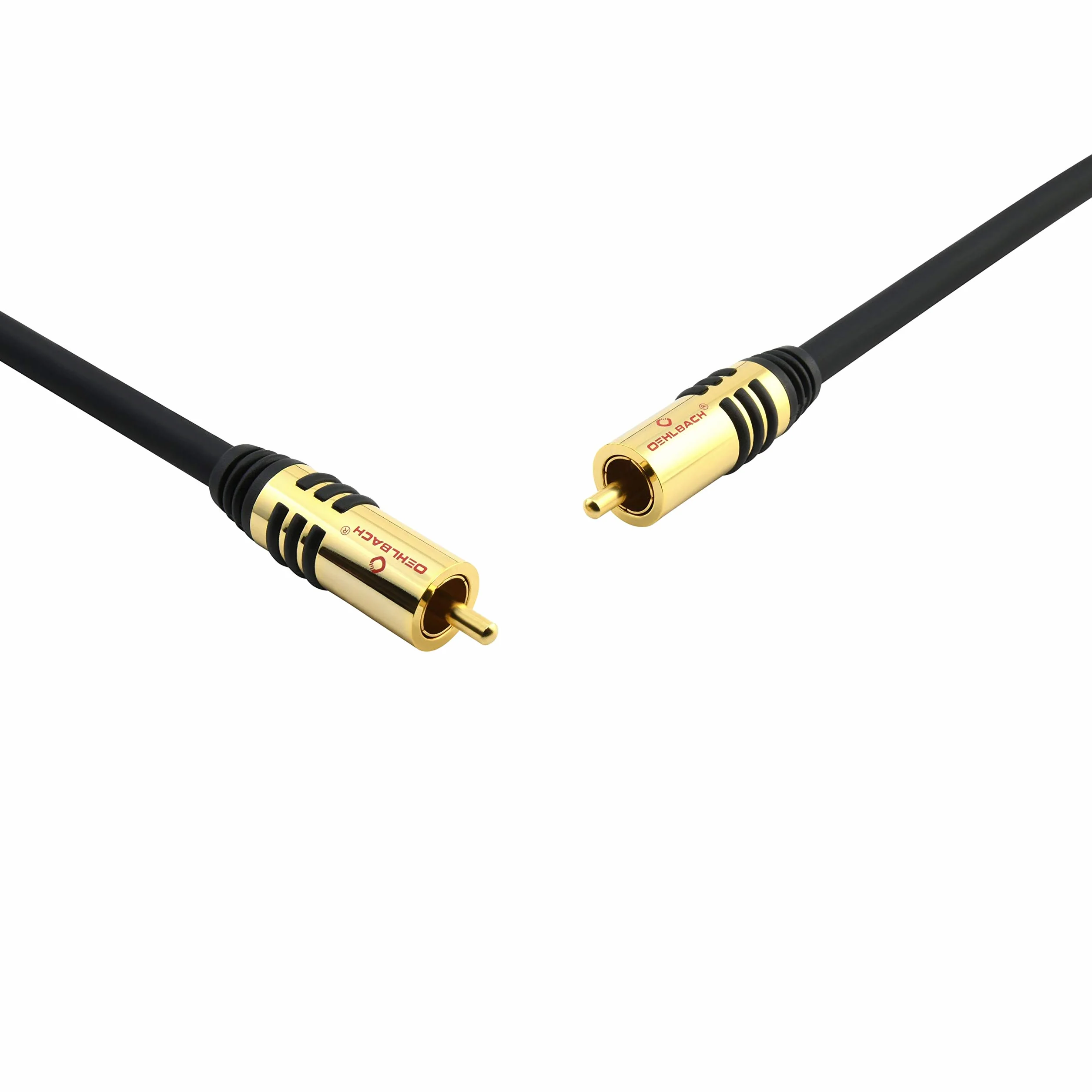 Oehlbach NF Sub, kabel cinch do subwoofera - kabel audio - okrągły - OFC - 3 m - czarny