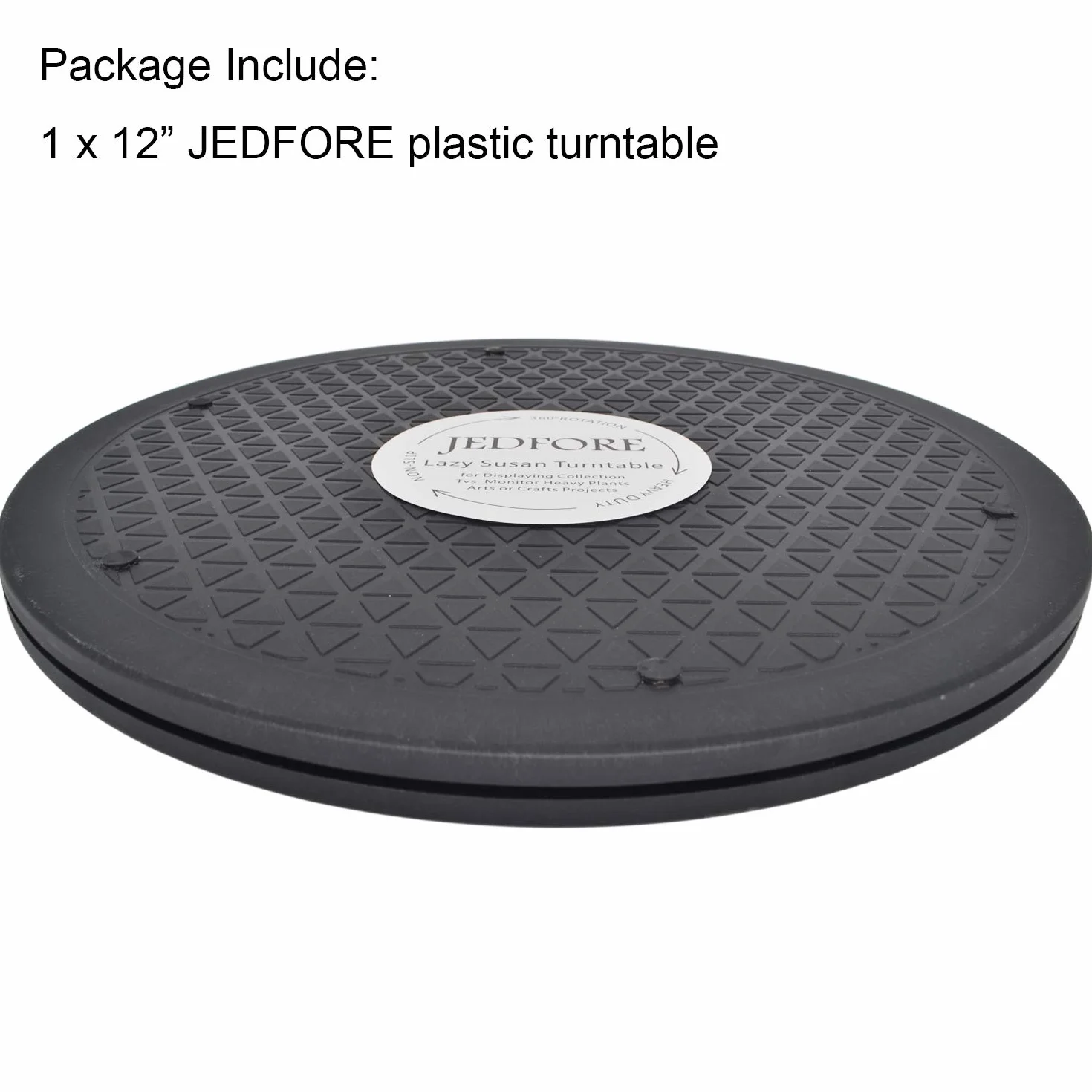 Wielofunkcyjny, wytrzymały, obracany o 360° obrotowy stojak gramofon ze stalowymi łożyskami kulkowymi do dużego ekranu telewizora komputera monitora Lazy Susan (30 cm)