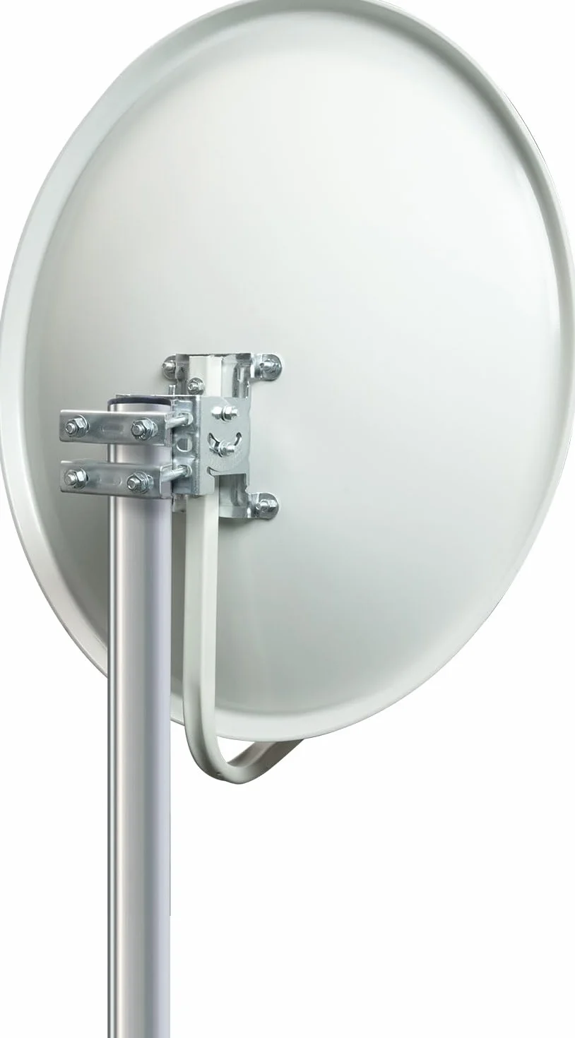 SCHWAIGER Antena Satelitarna Offsetowa 55 x 62 cm Stal Jasnoszara