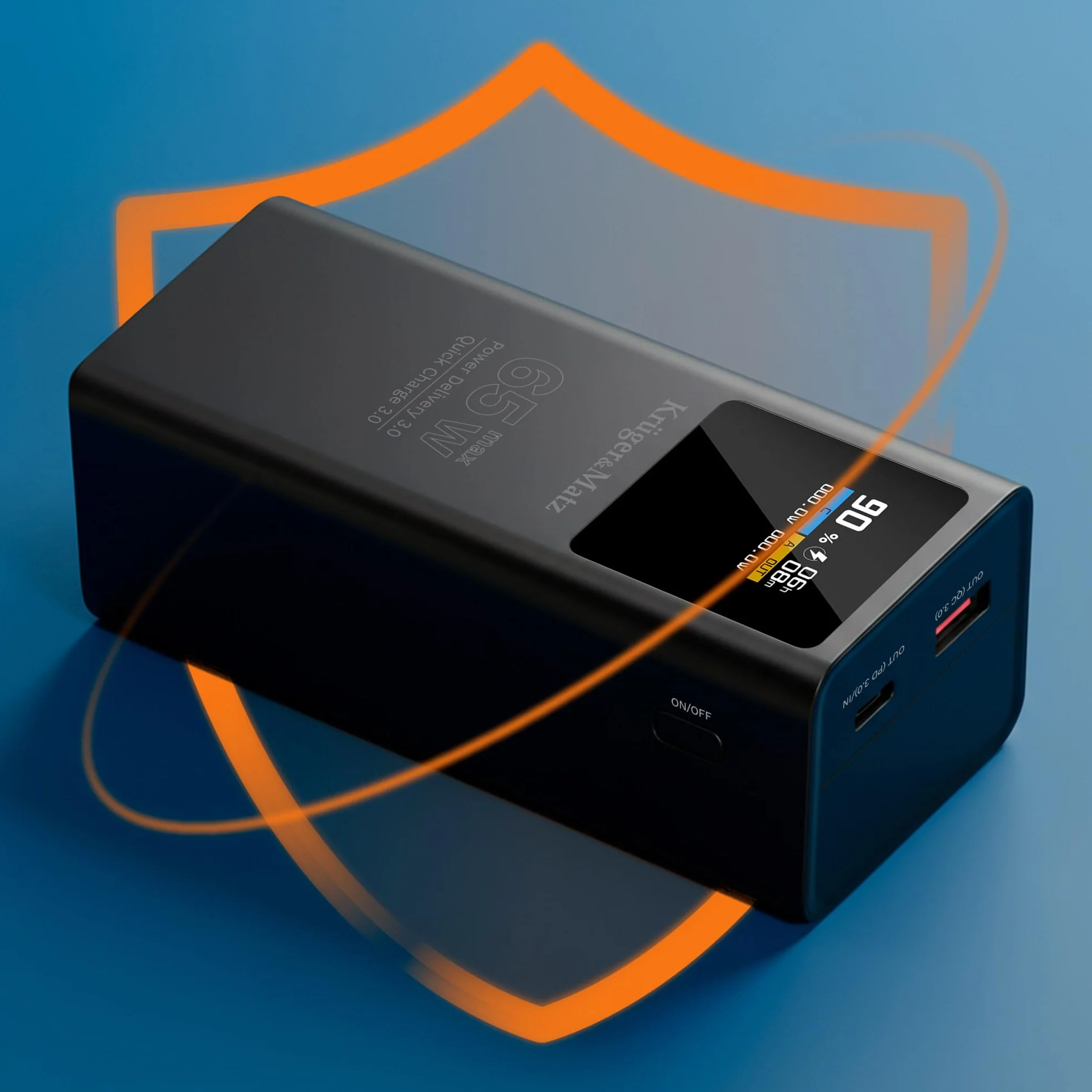 Krüger&Matz PowerBank 20000 mAh Li-pol 65W z funkcją QC oraz PD KM0914