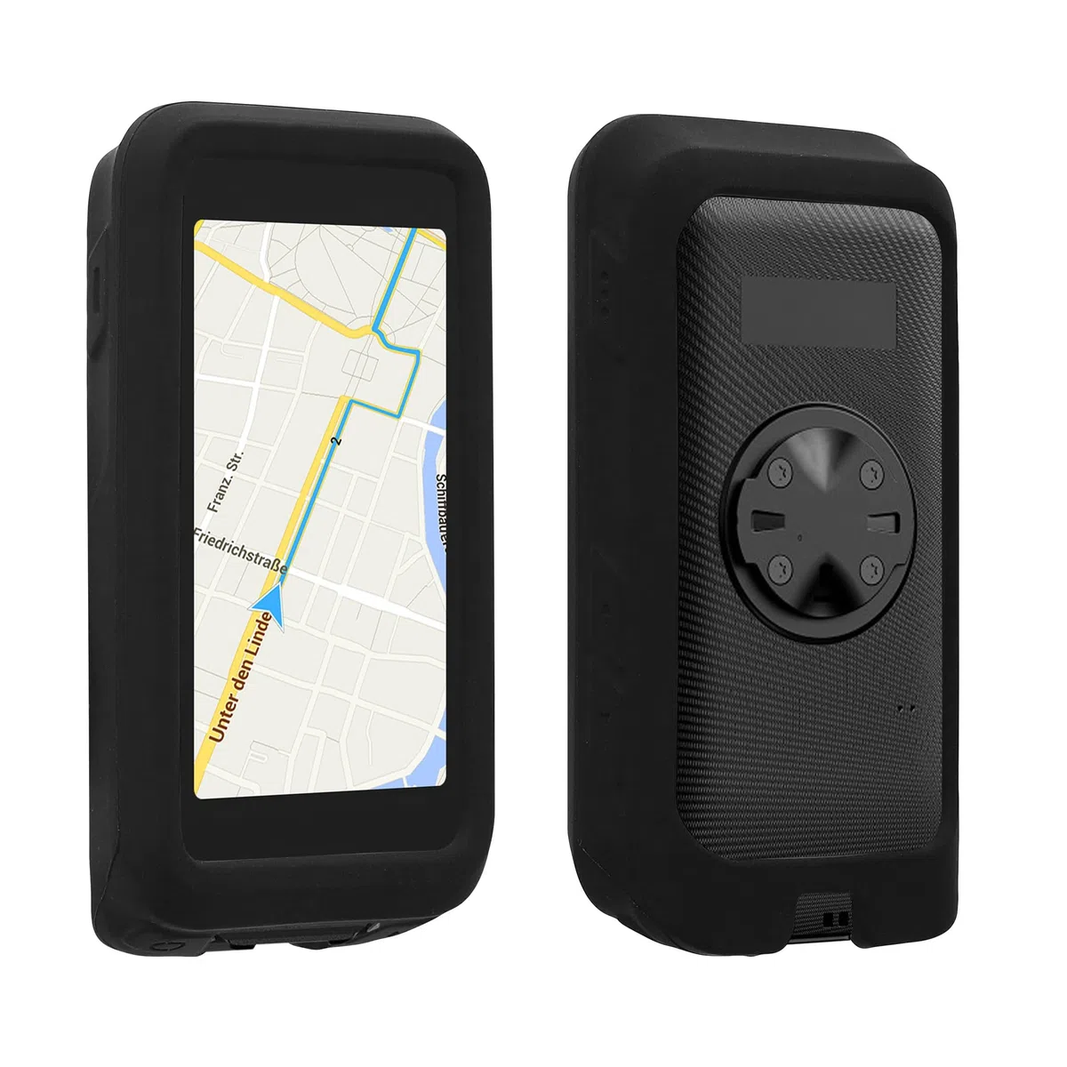 kwmobile Etui kompatybilne z IGPSPORT BiNavi Air – silikonowe etui na rower GPS – czarne