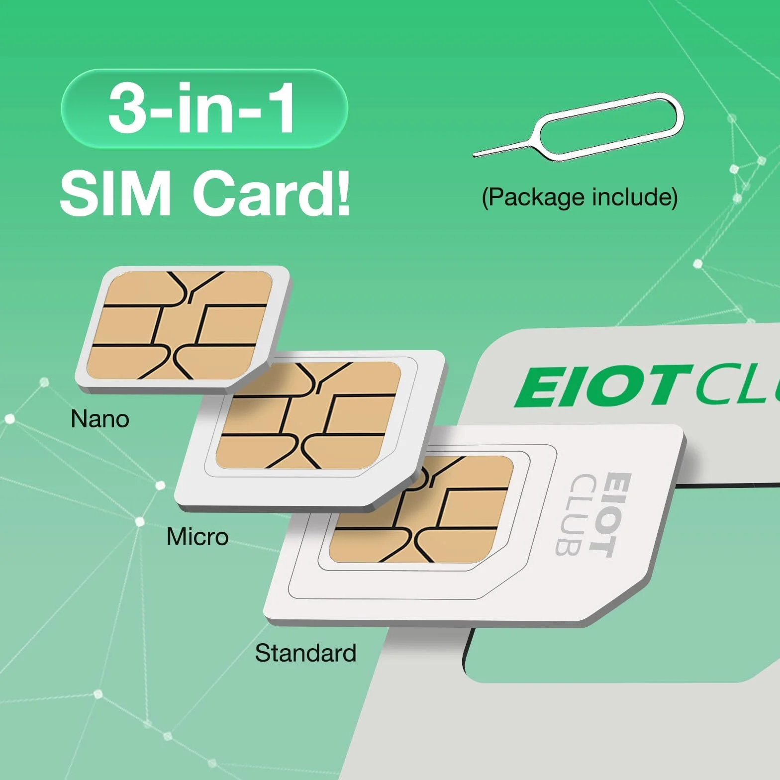 EIOTCLUB Karta SIM Prepaid do podróży, BizGlobeLink do transmisji danych, międzynarodowe dane w 200 krajach, 5G/4G LTE, bez umowy, ponowne napełnienie