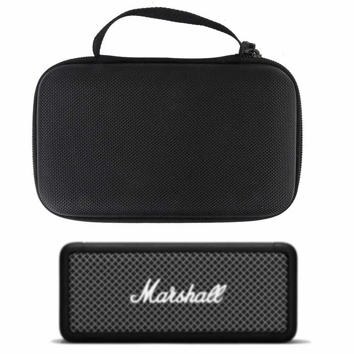 Aenllosi dla Marshall Emberton III/II/Emberton Przenośny głośnik Bluetooth Hard Case Carry-Case, Pojedyncze etui (czarny)