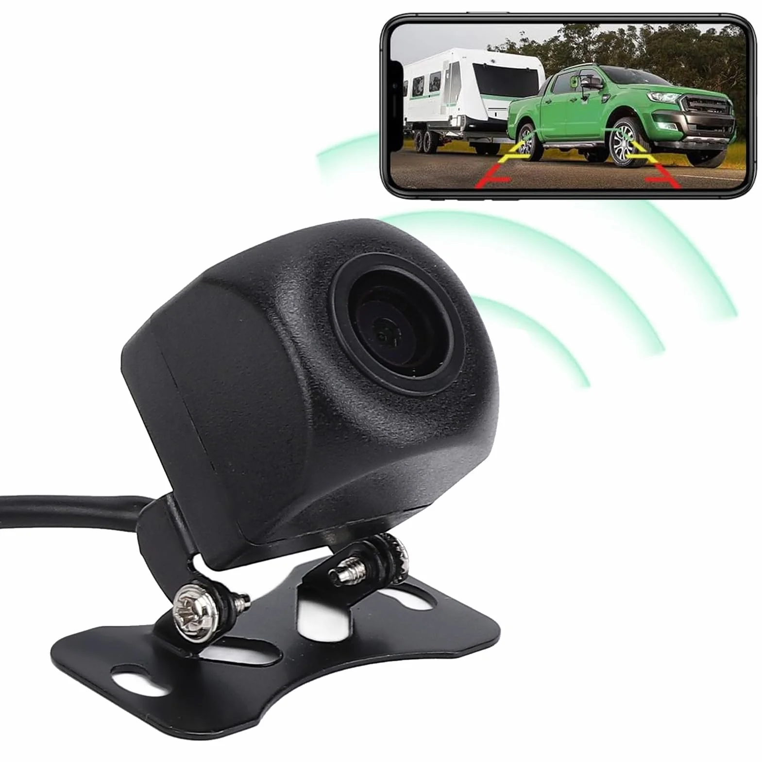 Kamera Cofania 1080P WiFi 175° Uniwersalna do Samochodu SUV RV iOS Tablet Telefon
