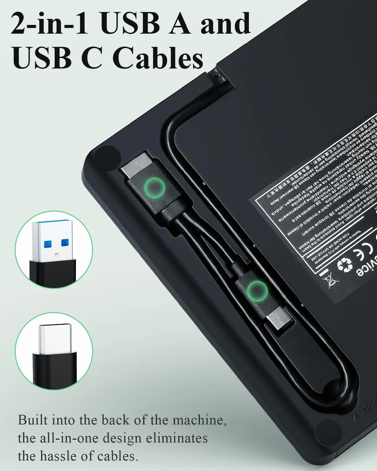 PeroBuno Zewnętrzny Napęd CD DVD, Napęd Optyczny USB 3.0 Typu C, 0,5-calowy Ultra-Slim Przenośny Odtwarzacz Płyt CD ROM Do Laptopów PC Windows 11/10/8/7 Linux Mac OS