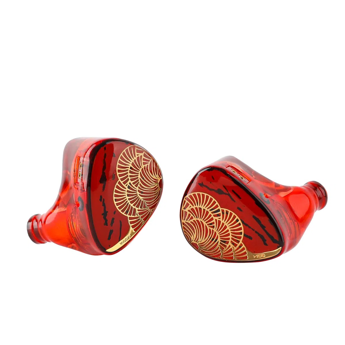 Linsoul TANGZU x HBB XuanNv - douszne słuchawki HiFi IEM, 2 dynamiczne, przewodowe do gier z powłoką 3D nadrukowaną, 2-pinowy pojedynczy kryształowy