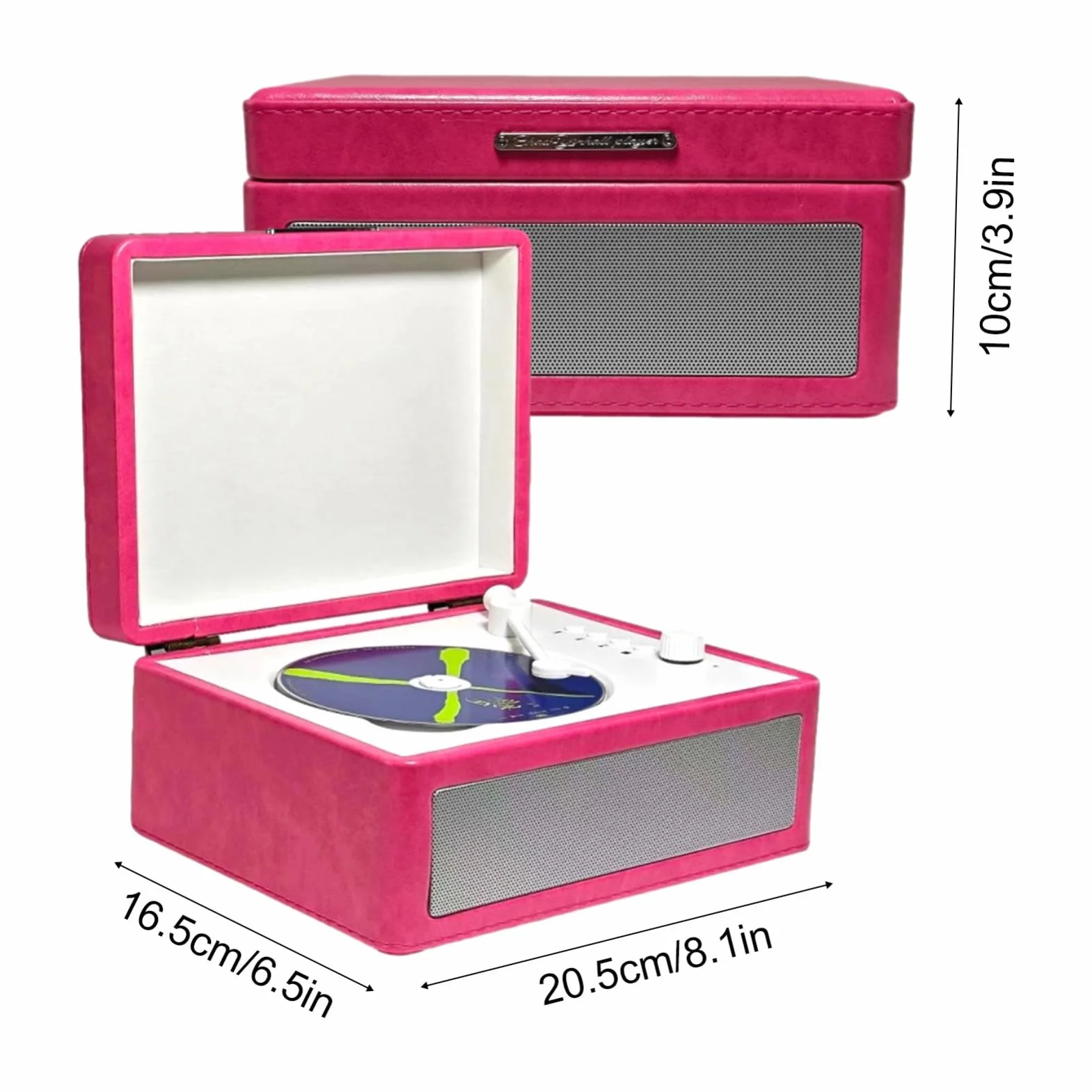 Odtwarzacz CD, Odtwarzanie Z Dysku USB Odtwarzacz Vintage CD Odtwarzacz Retro CD Z wkładką na płytę w Kształcie Tacy dla Entuzjastów Muzyki i Kolekcjonerów (ACOGEDOrx0kasqe7v-P)