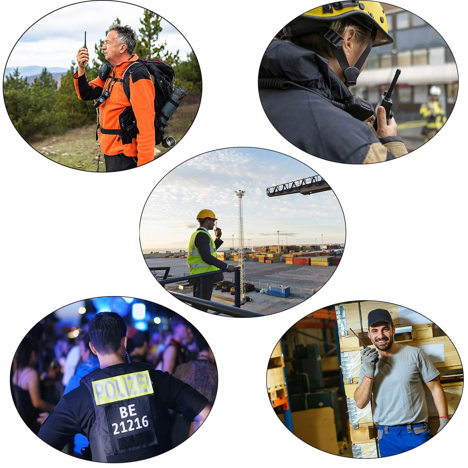 Słuchawki radiowe kompatybilne z Retevis Baofeng UV5R Kenwood TK250 Walkie Talkie Headset z PTT i mikrofonem (czarny G, 2 sztuki)