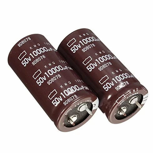 EsportsMJJ 2 szt. 10000Uf 50 V 25,4 x 50 mm FEVERWORK kondensator elektrolityczny