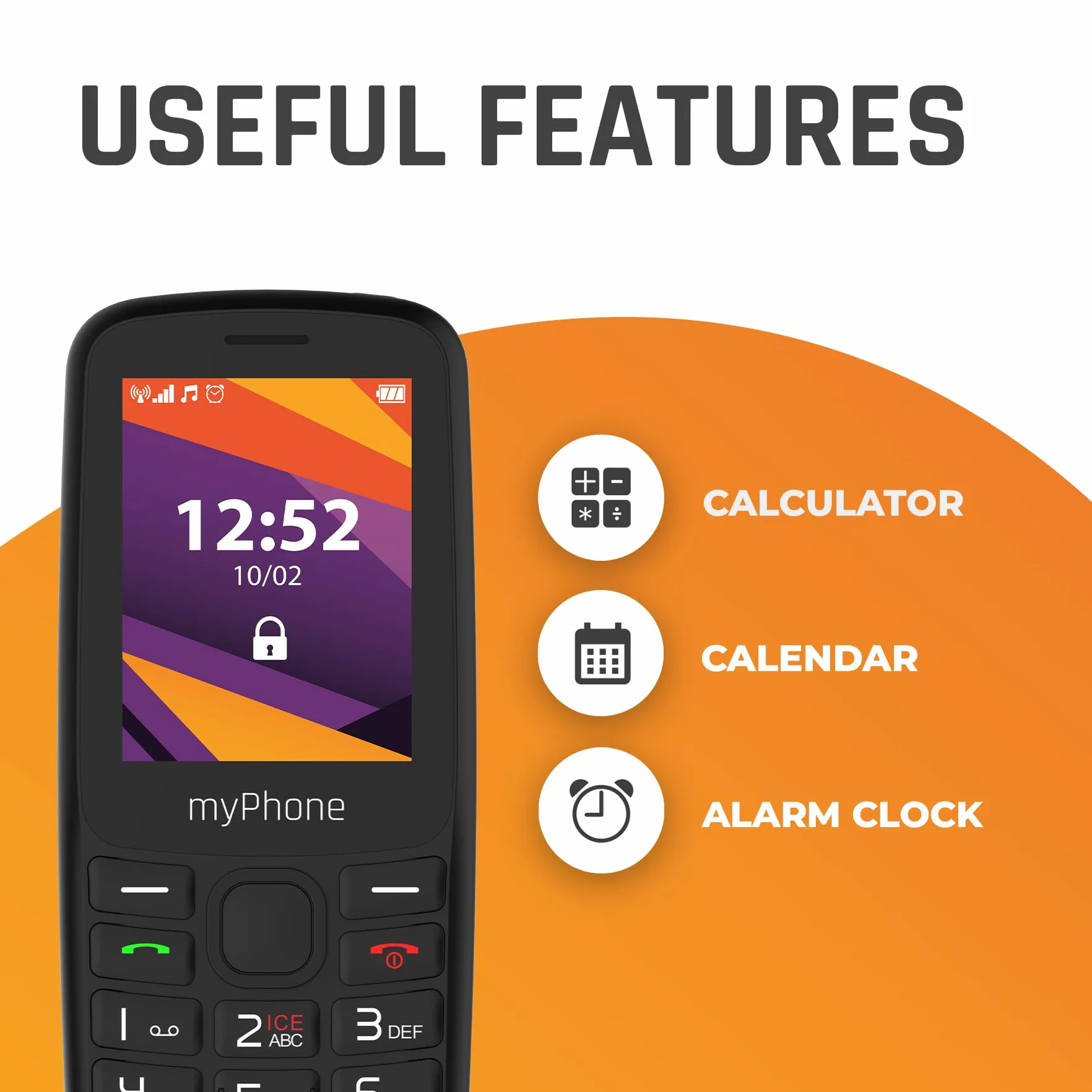 Myphone 6410 LTE Telefon Czarny 123 x 57.5 x 13.3 mm