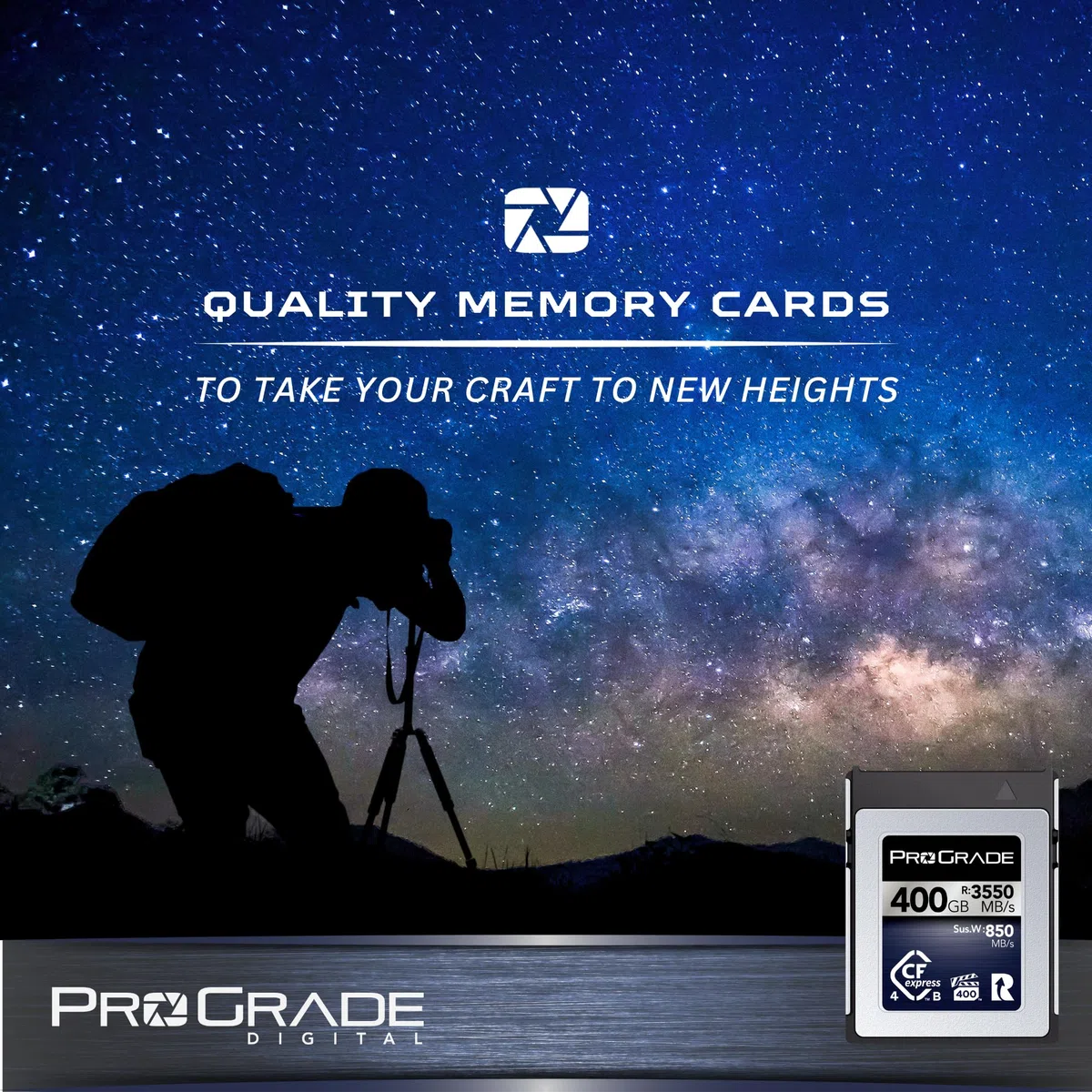 Karta Pamięci ProGrade Digital CFexpress 4.0 Typu B 400 GB (Iridium)