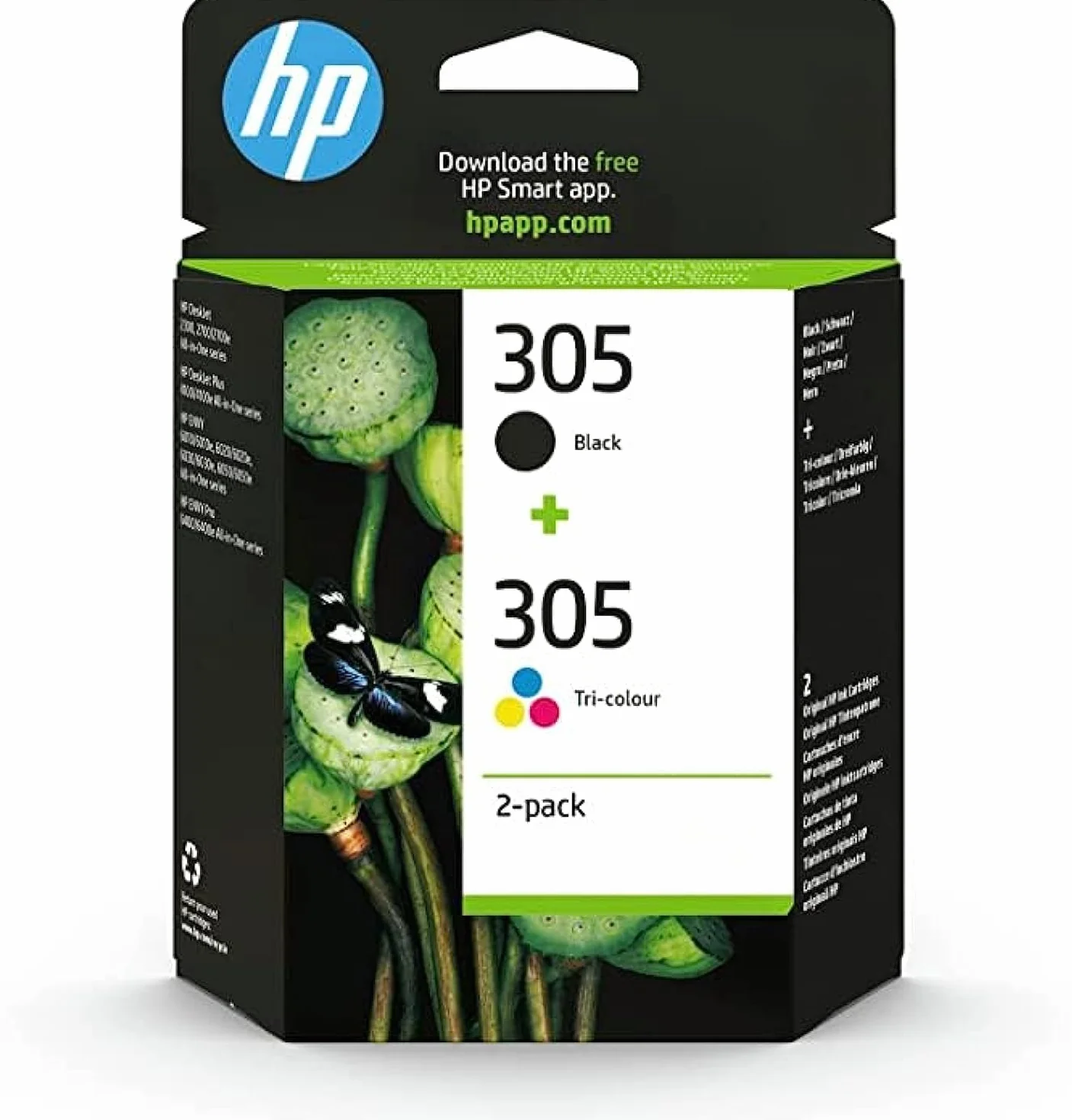 HP 305-3YM61AE/3YM60AE Multipack Oryginalny zestaw wkładów atramentowych Czarny i trzy kolory
