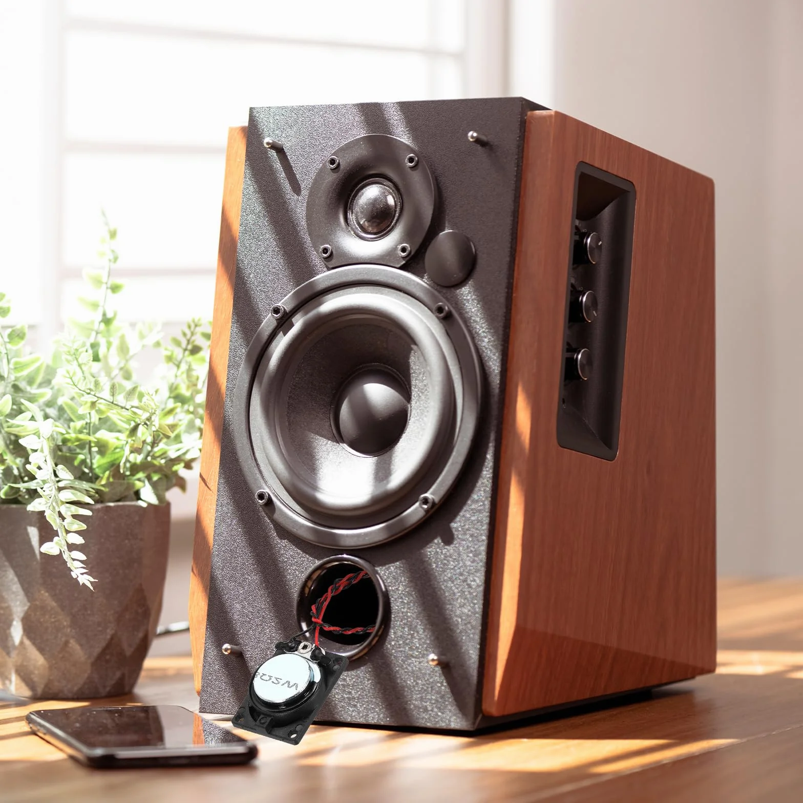 QUARKZMAN 2 szt. 10 W 8 Ohm małe głośniki metalowa obudowa kwadratowy wewnętrzny głośnik mikro magnetyczny do głośników Mini DVD EVD przenośny przenośny multimedialny