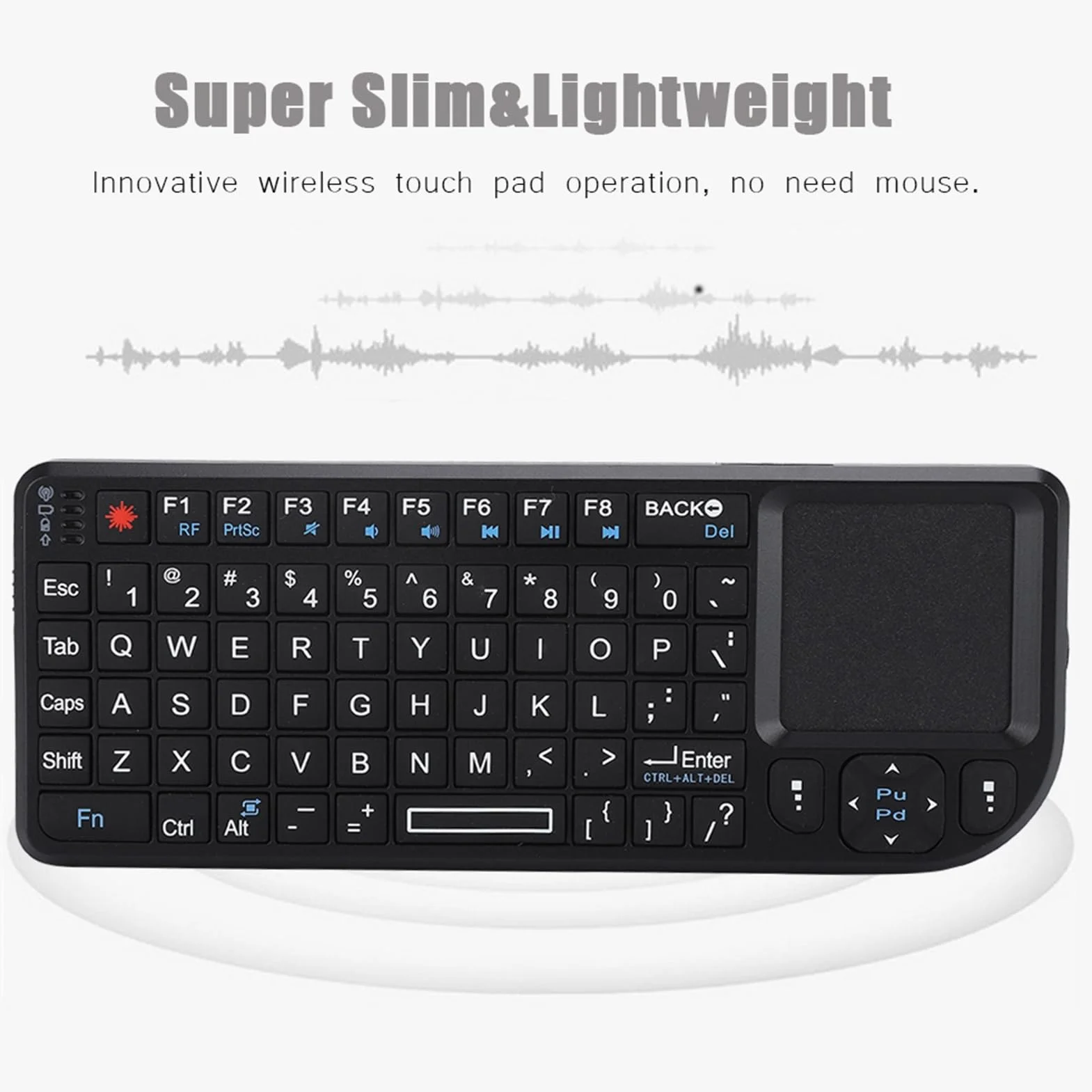 Mini Bezprzewodowa Klawiatura Bezprzewodowa i Myszy Touchpad Myszy, Ultra Cienki Klawiatura USB dla dla 360
