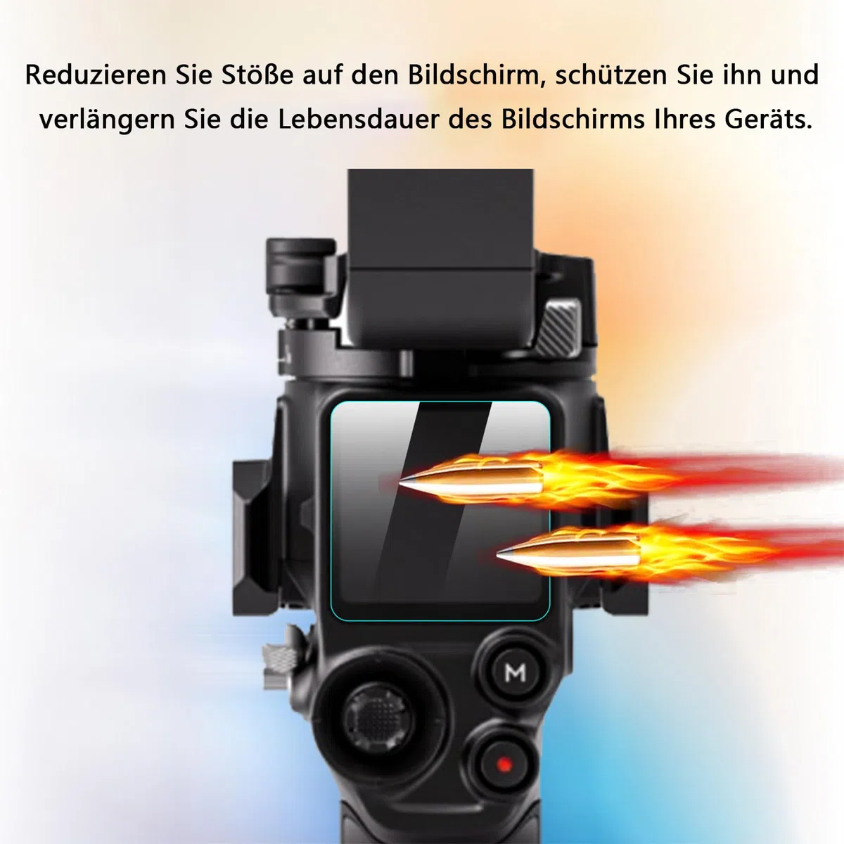 3 sztuki folii ochronnej do ekranu RS5 Gimbal, szkło hartowane 9H, 0,3 mm ultra cienkie, zaokrąglone krawędzie 2,5D, przezroczysta HD, odporna na zarysowania, bez pęcherzyków powietrza, ochrona
