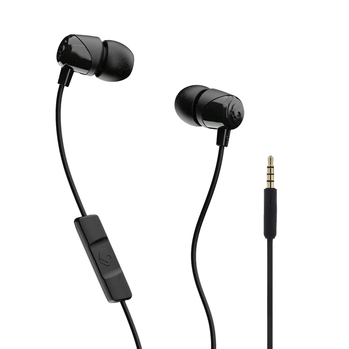 Skullcandy Jib Wired Earbuds z Mikrofonem, Przewodowe Słuchawki douszne dla iPhone'a, Androida i innych - Czarne