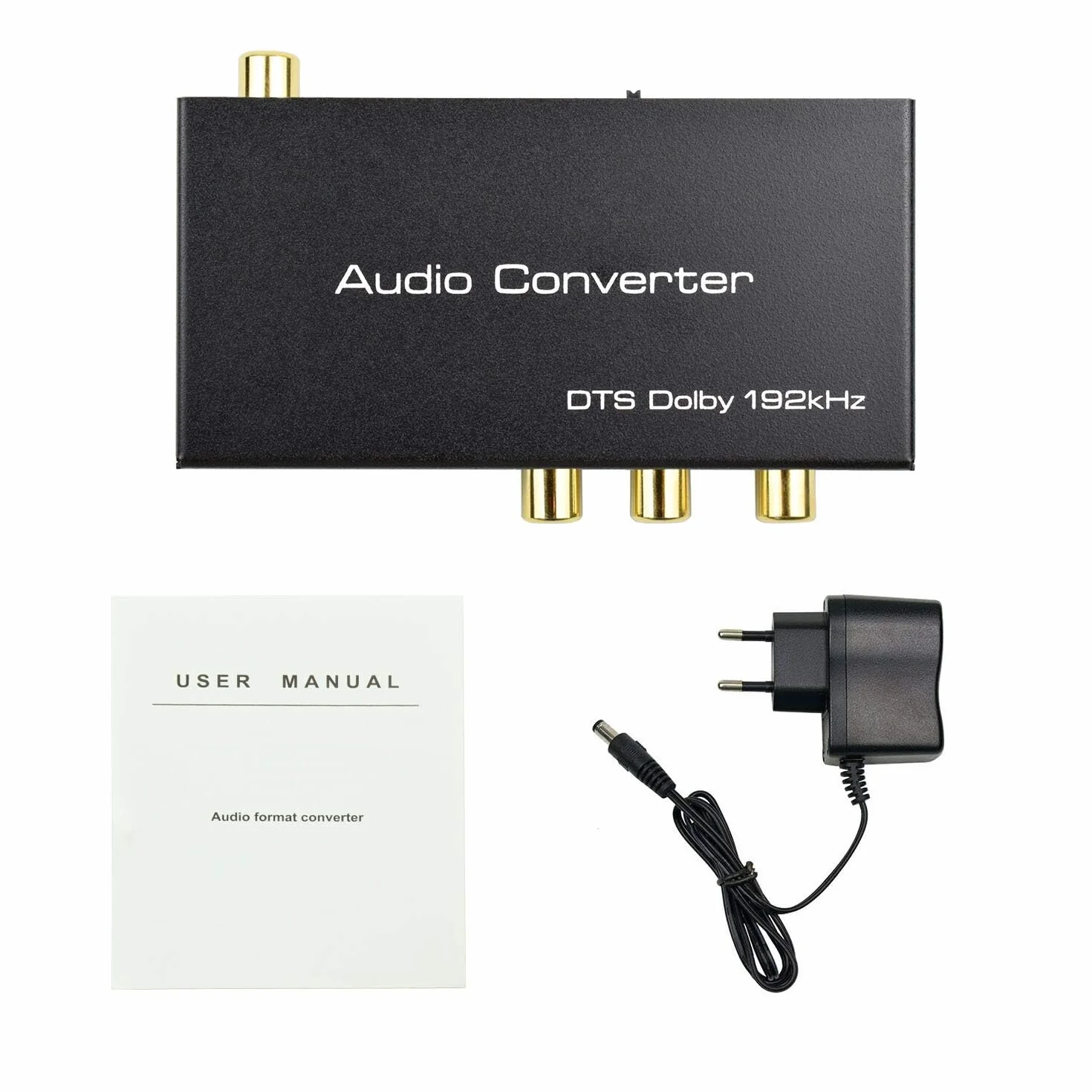AMANKA HDMI ARC Audio Extractor, Digital HDMI ARC do SPDIF koncentryczne wyjście optyczne cinch L/R stereo 3,5 mm 192 kHz DAC Converter Optical Digital HDMI Audio na analogowy do PS4, TV, DVD, Blu-ray