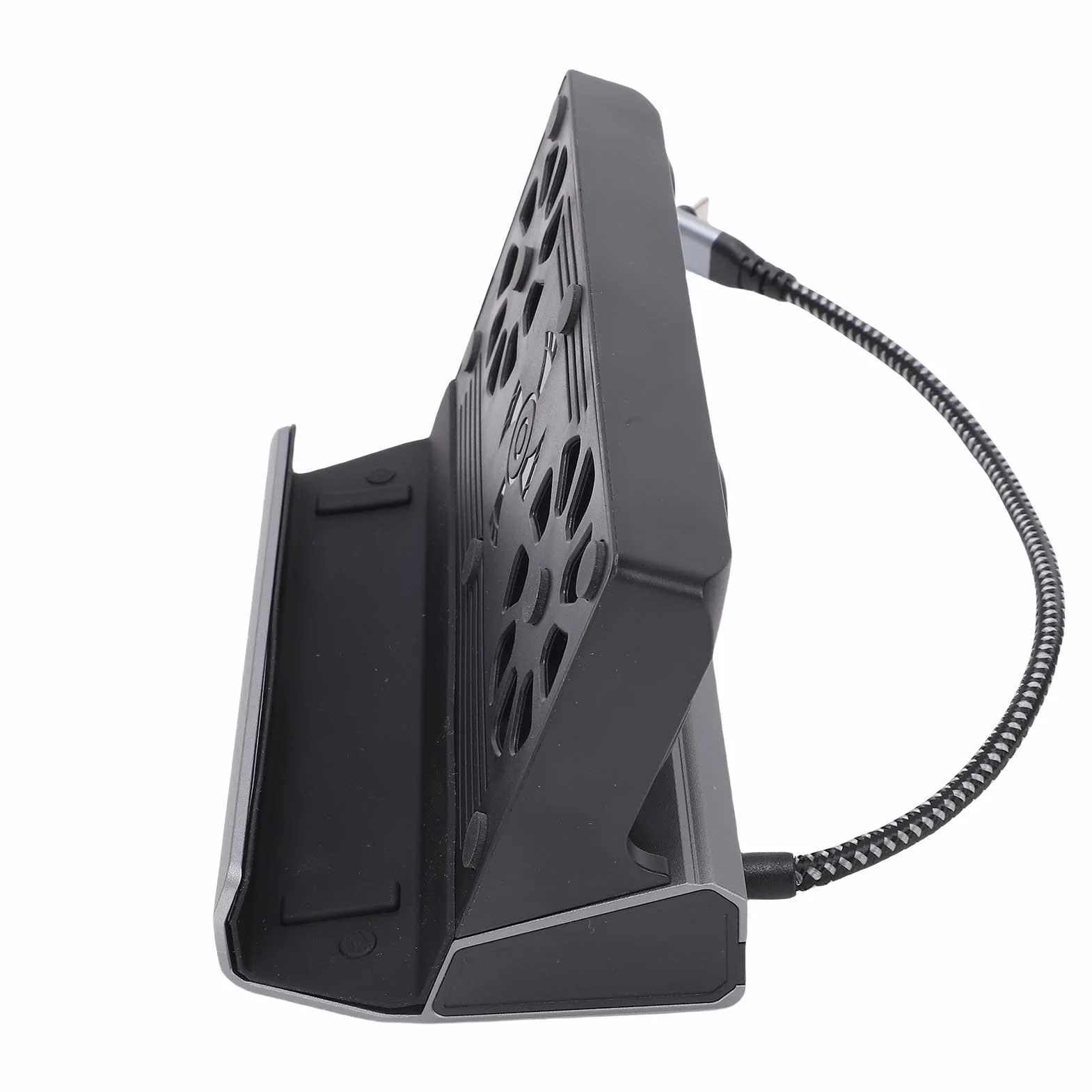 GOWENIC Stacja Dokująca RGB z Podwójnym Wentylatorem do Konsol do Gier |Hub 10 W 1 z Wyjściem 4K, Szybkie ładowanie PD 100 W, Gigabit Ethernet, USB 3.0, Kompatybilny z Legion Go S, Steam Deck OLED,