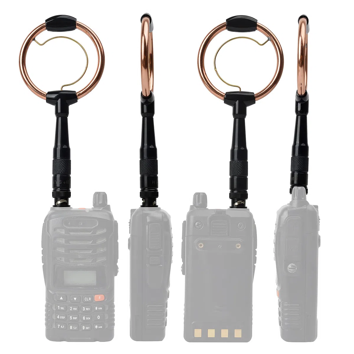 HYS VHF UHF Walkie Talkie antena dwuzakresowa antena BNC kompatybilna z Vertex Kenwood TK300 TK320 ICOM IC-W32 IC-V80 dwukierunkowe radio
