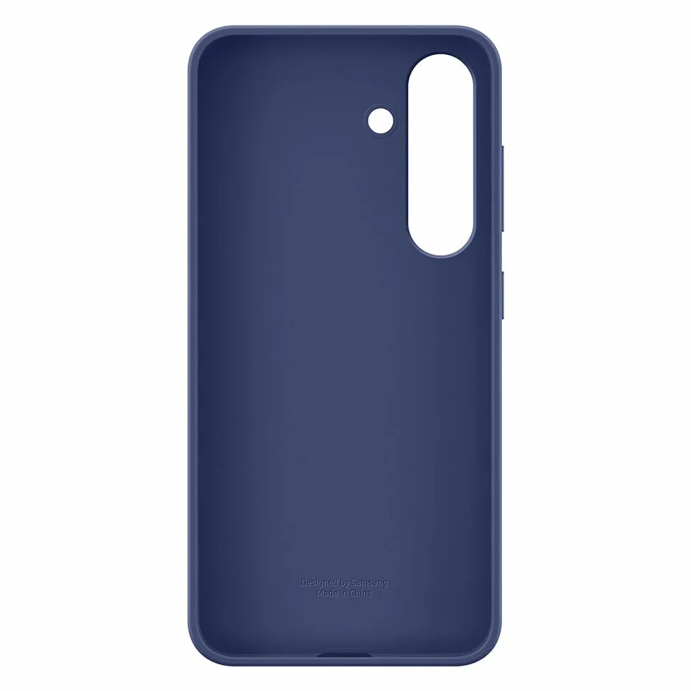 Samsung Silikonowe etui na smartfona kompatybilne z Galaxy S25, niebieskie