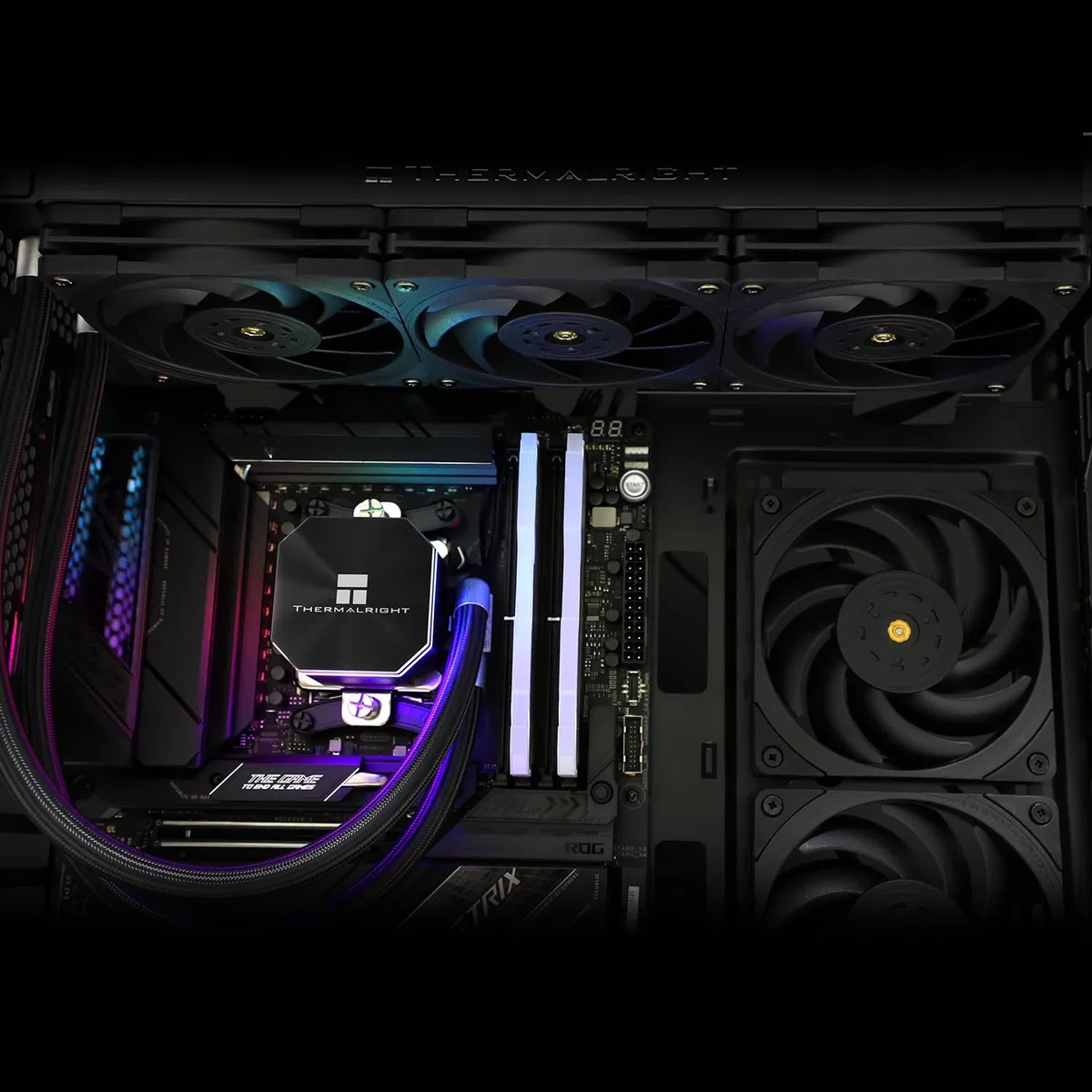 TR Frozen Edge 360 Black chłodnica wody w płynie do procesora z wentylatorem PWM 120 mm, specyfikacja zimnego rzędu 360, czarny, AMD/AM4/AM5, Intel LGA1700/1150/1151/1200/2011