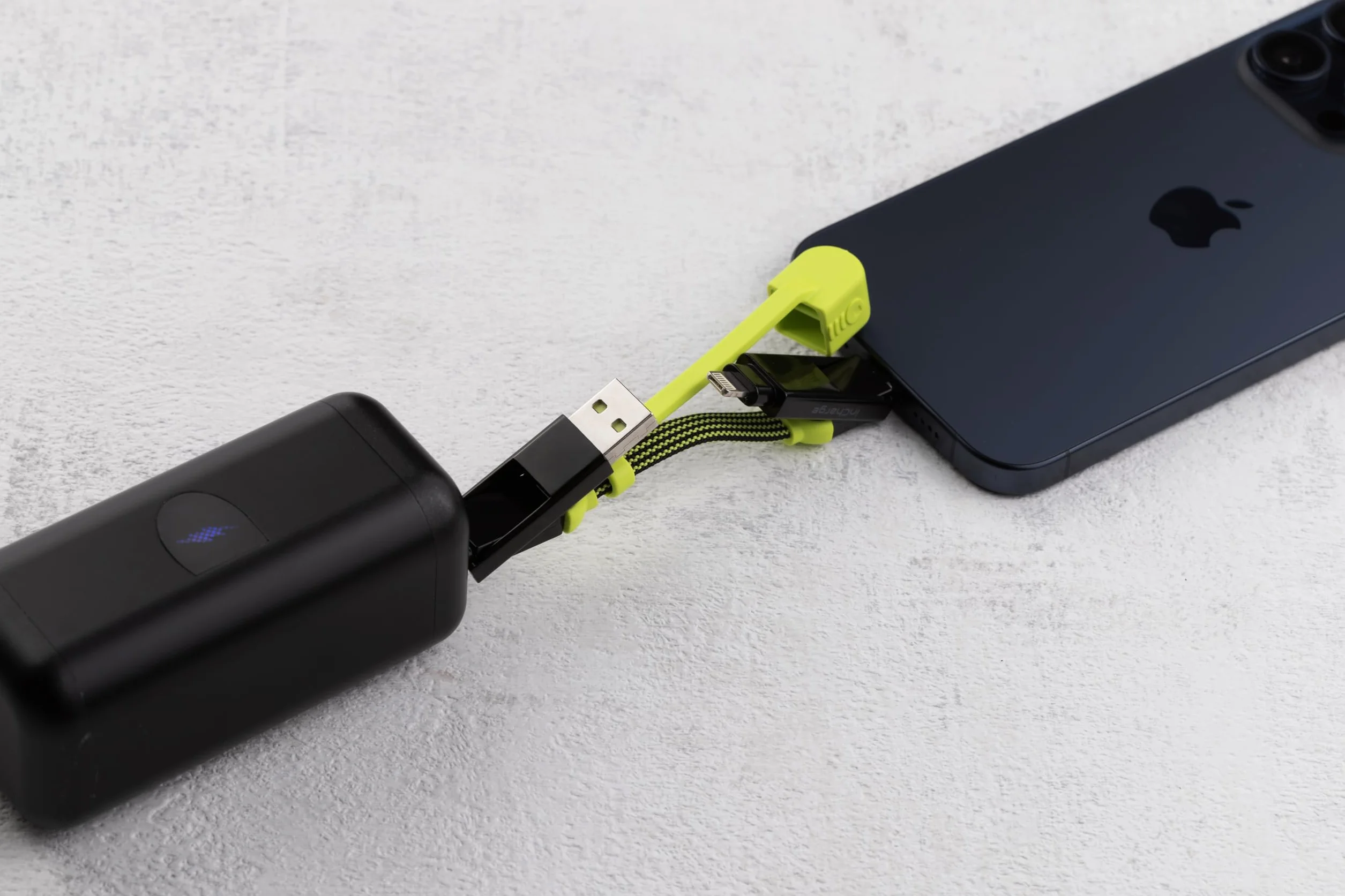 Ładowarka Rolling Square inCharge XL Pocket - kabel USB Type-c 6-w-1, uniwersalny kabel do ładowania Lightning, USB-C, USB-A i Micro USB, ultraszybkie ładowanie 100 W, gadżet techniczny, 15 cm