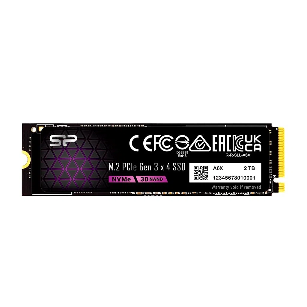 Silicon Power 2 TB NVMe M.2 PCIe Gen3x4 2280 SSD (SP002TBP34A60M28AY)