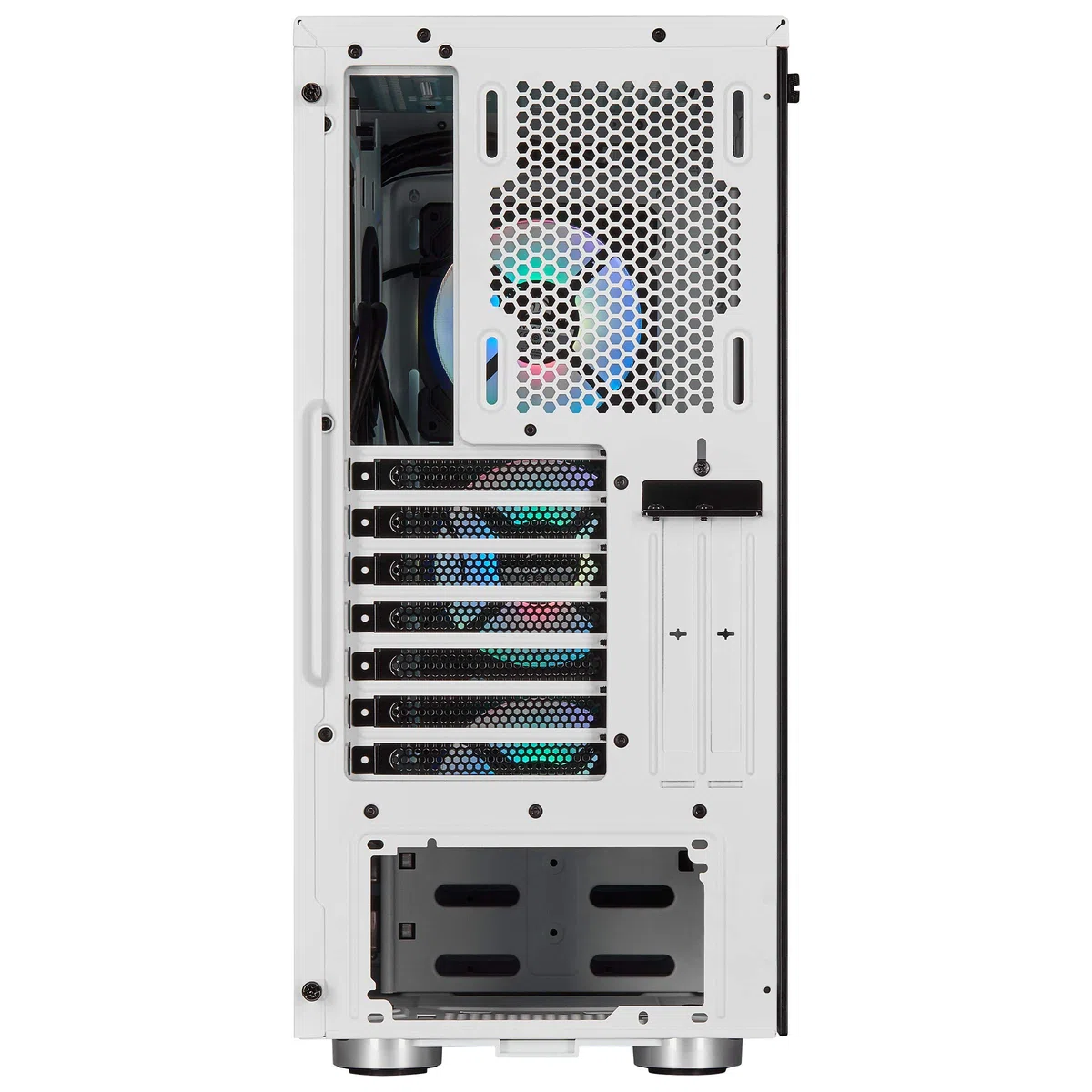 Corsair iCUE CC-9011189-WW, Mid-Tower ATX Inteligentna Obudowa z Bokiem i Przodem z Hartowanego Szkła, Biały