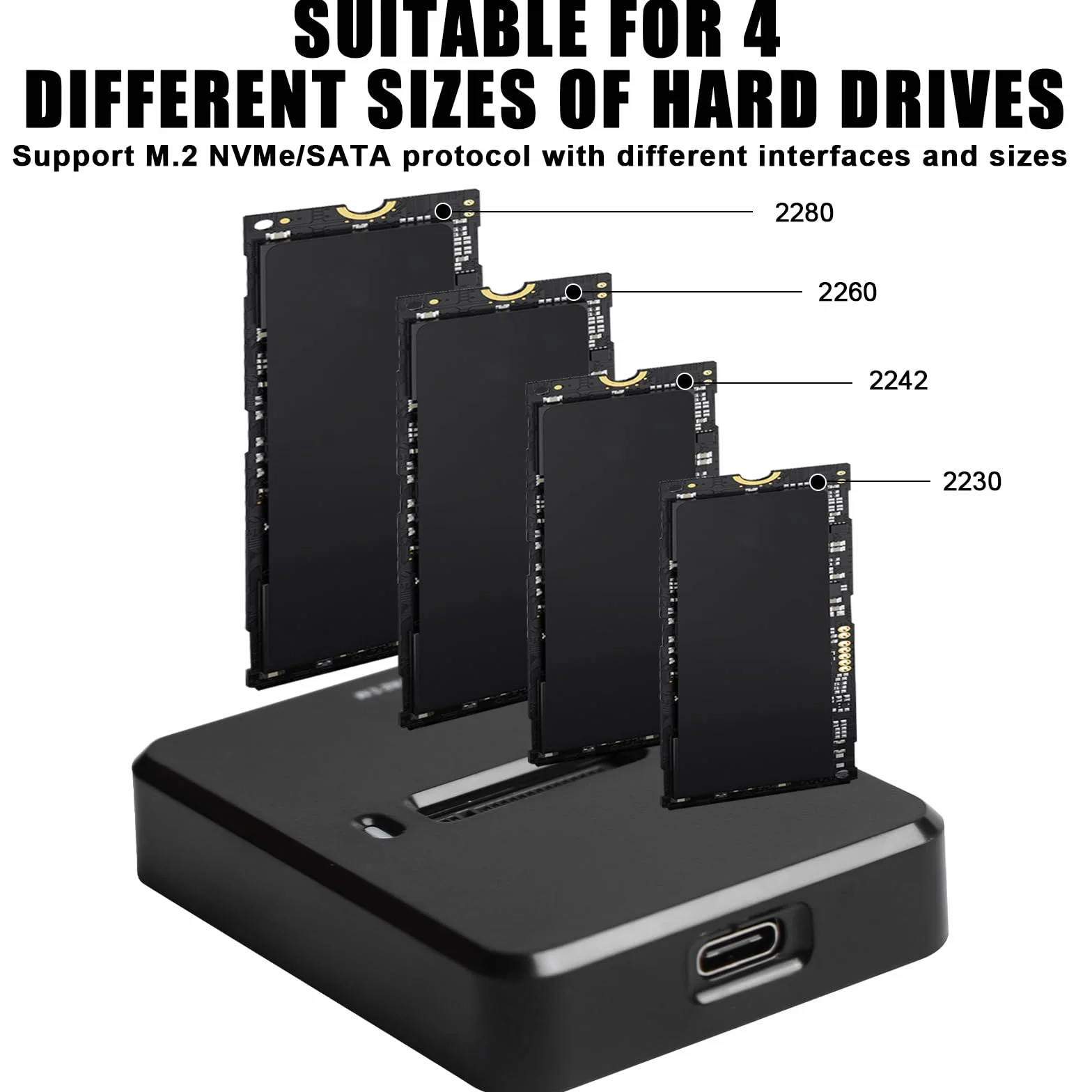 Stacja dokująca M.2 NVMe i SATA USB 3.1 Gen2 M-Key B+M Key