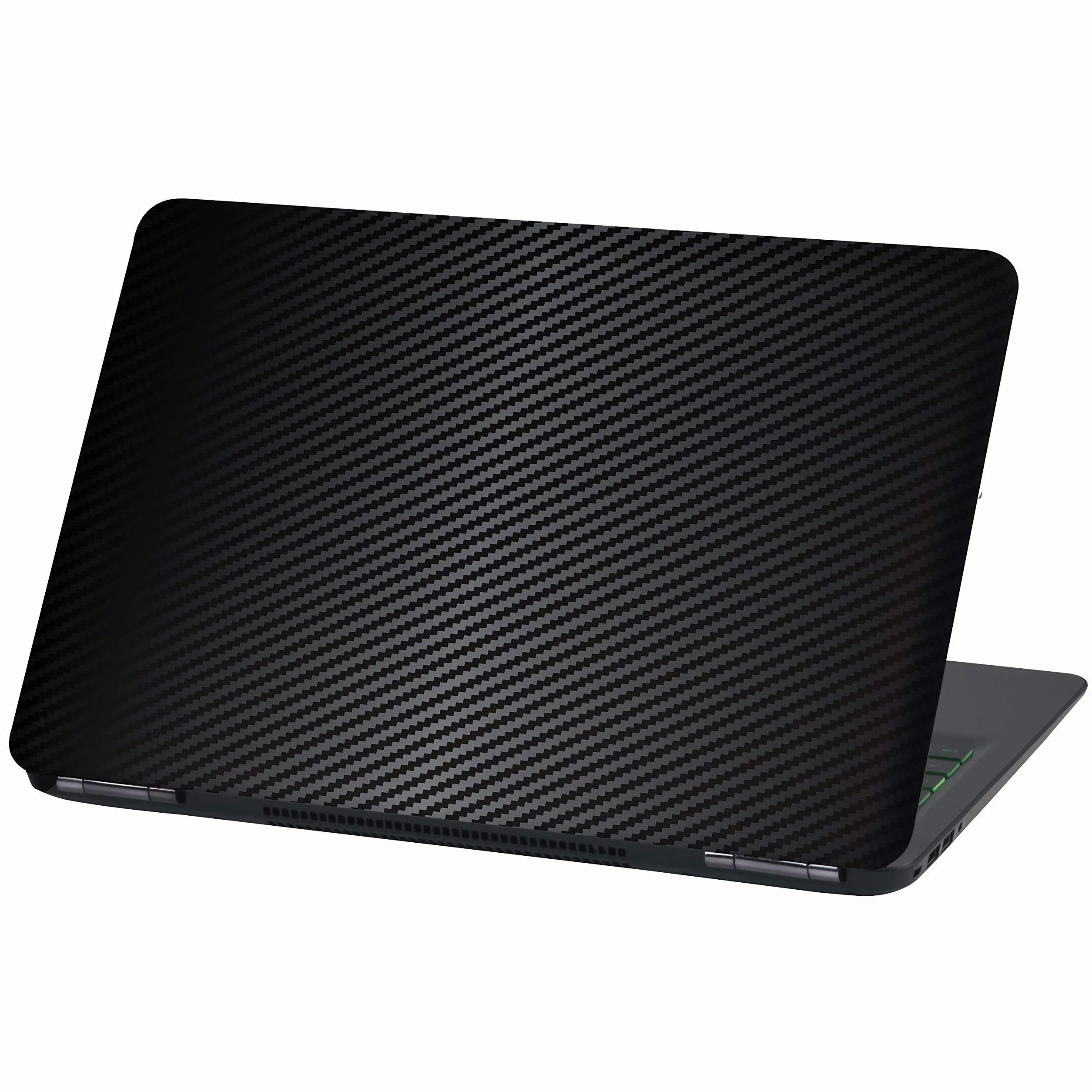 Folia na laptopa, abstrakcyjna folia samoprzylepna do notebooka, naklejka ochronna Vinyl Skin Sticker (15 cali, Lp25, czarna Carbon)