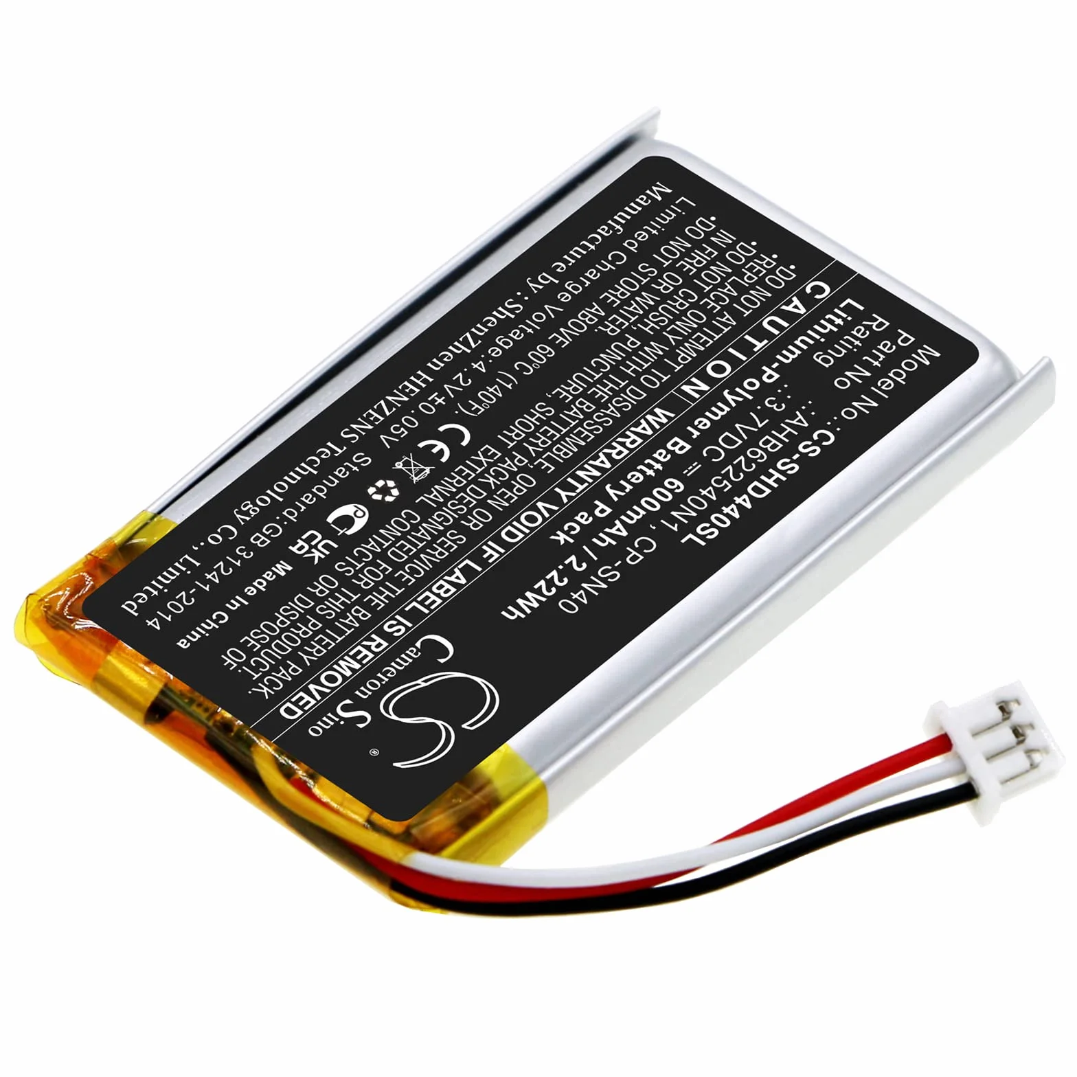 TECHTEK Bateria 600mAh do Sennheiser HD 4.40 BT, HD 4.50BTNC, Momentum 2.0, 3.0, Urbanite XL