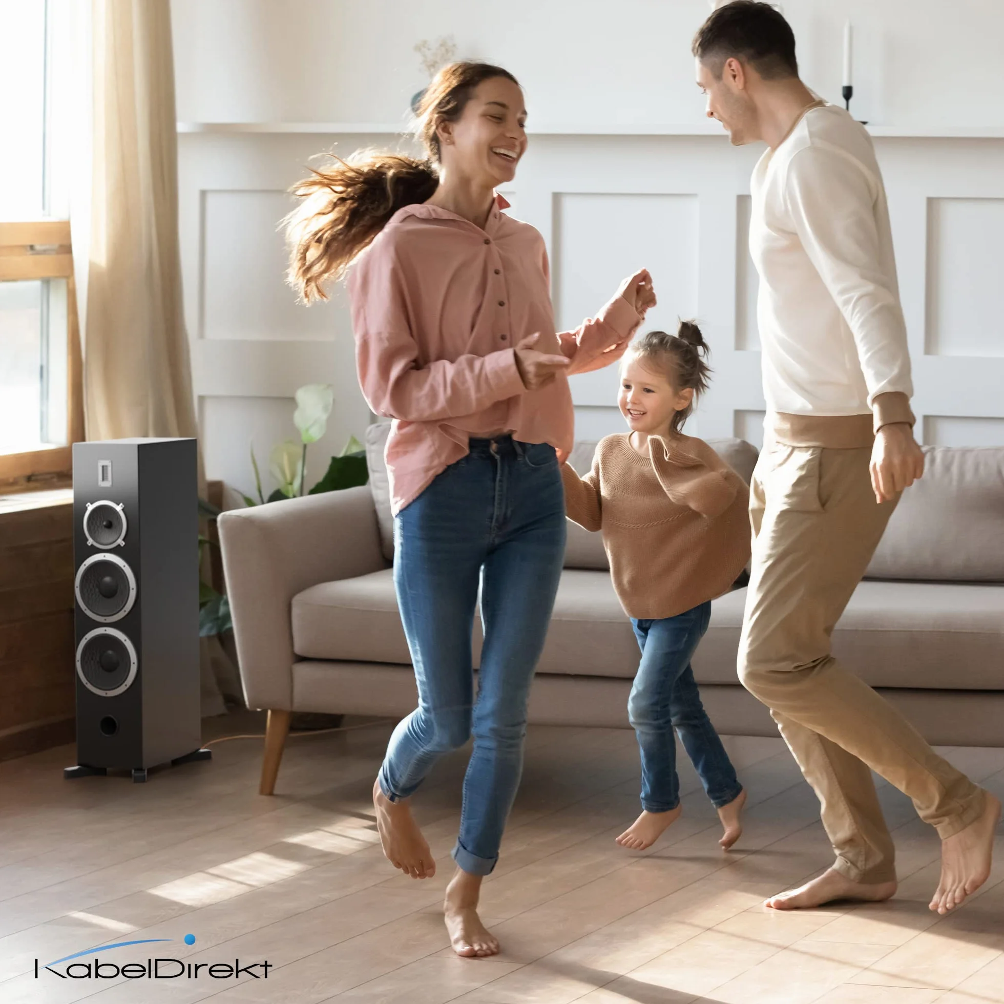 KabelDirekt Przewód stereo audio z czystej miedzi do głośników 2×2,5 mm² 20m
