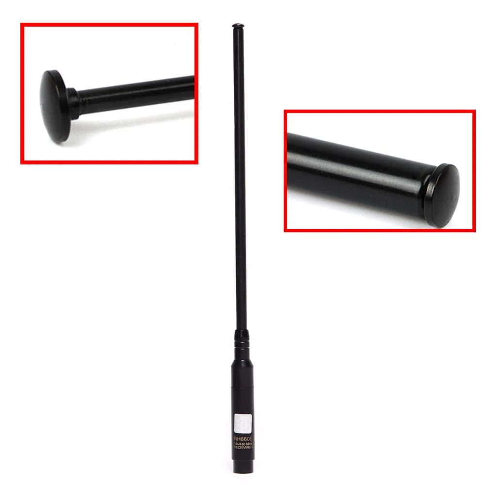RH-660S złącze SMA Dual Band UKW UHF 144 / 430MHz teleskopowa antena wysokiej wydajności dwukierunkowa radiowa antena dla Wouxun KG UV8D / 9D Plus walkie talkie