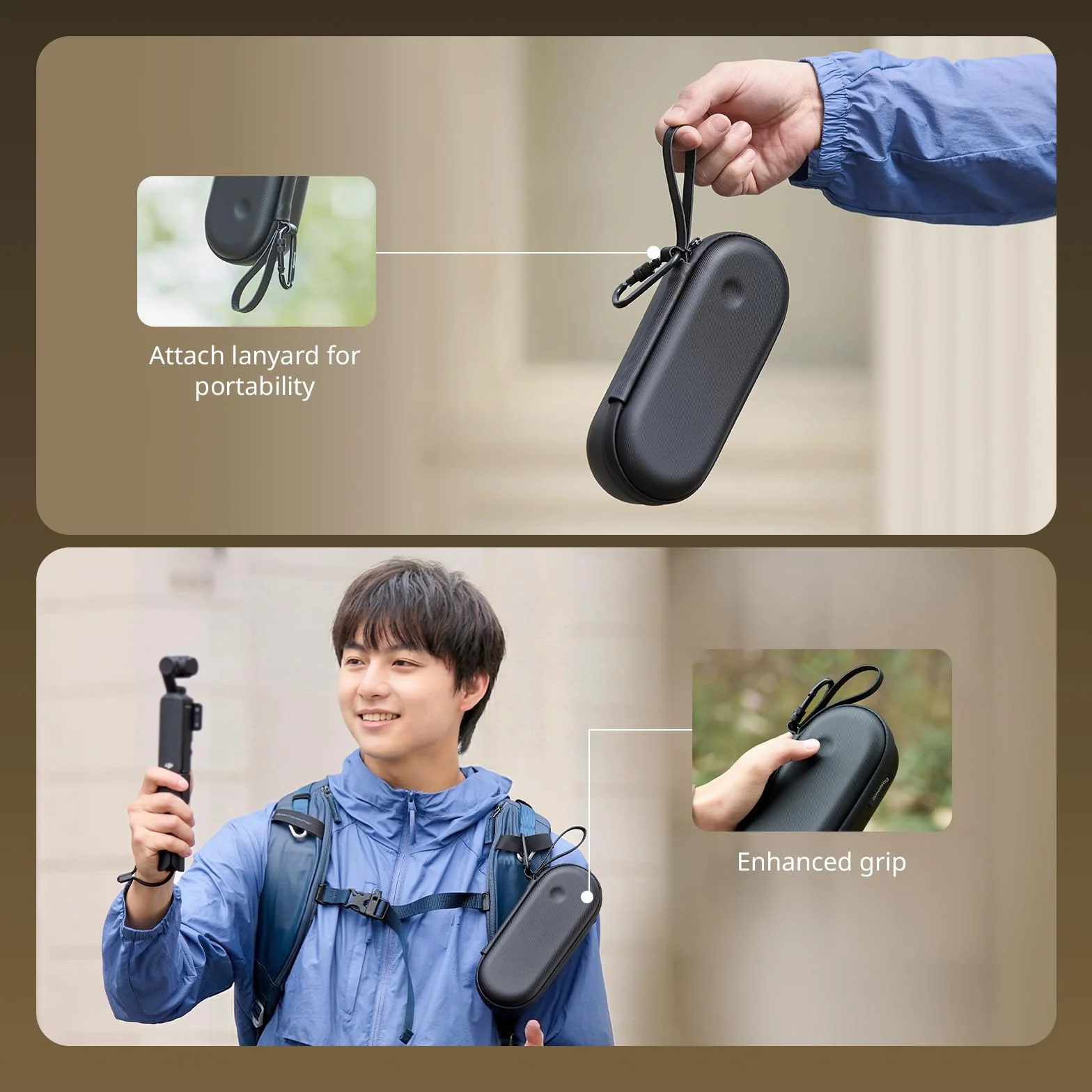 SMALLRIG Torba Transportowa do DJI Pocket 4/3, Odporna na Zalanie, Uderzenia, Pomieści Karty SD, Filtry, Kable - 5992