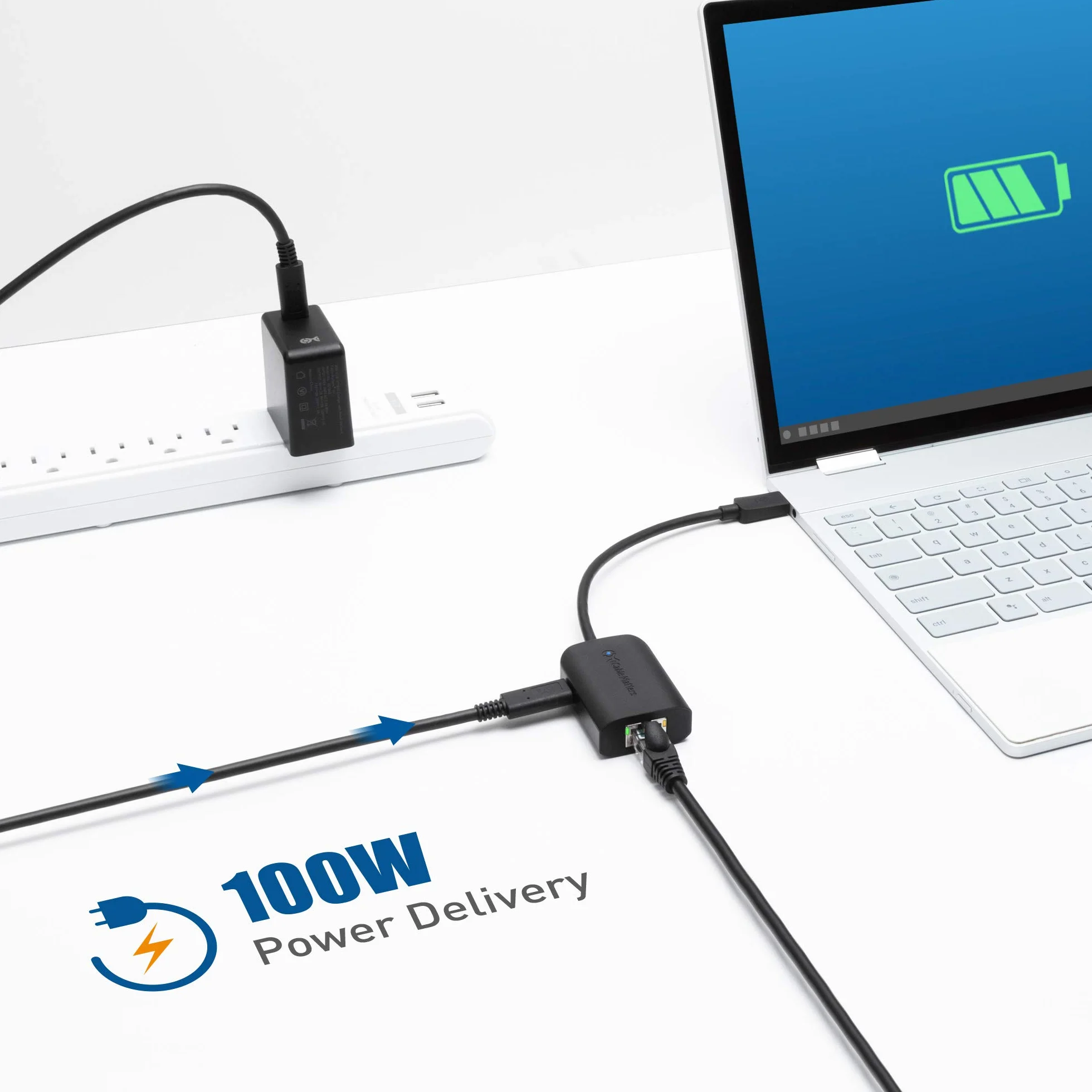 Cable Matters Adapter USB C do Gigabit Ethernet 100 W 480 Mb/s dla Chromecasta z Google TV 2020