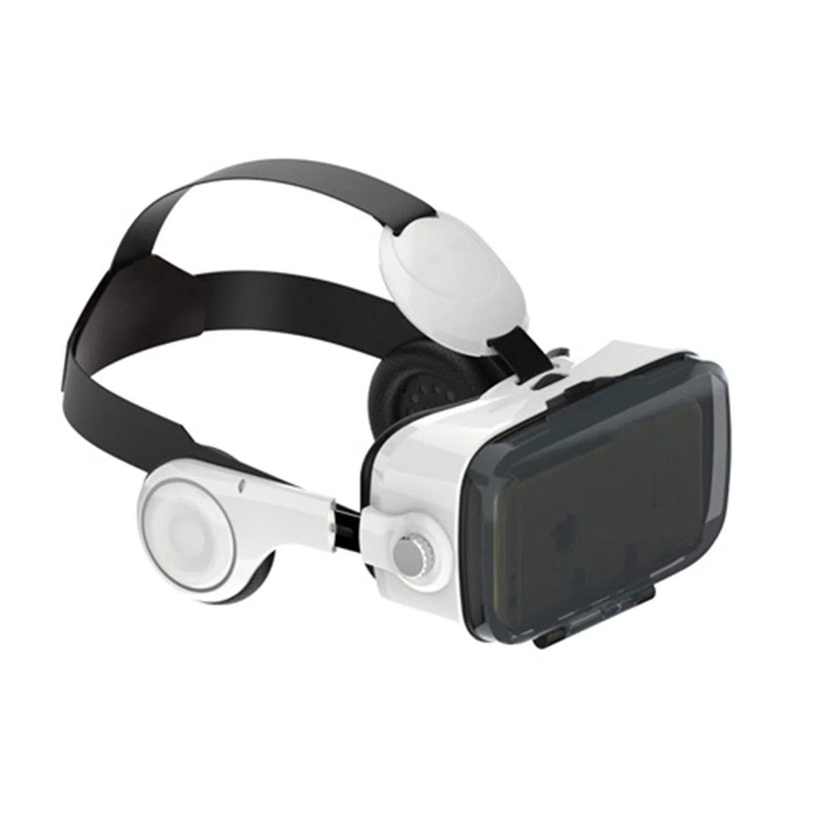 Zestaw słuchawkowy VR, okulary wirtualnej rzeczywistości z polem widzenia 112 stopni, wbudowane, regulowane słuchawki, uniwersalne okulary 3D VR do filmów i gier 3D, kompatybilne z telefonem iPhone i