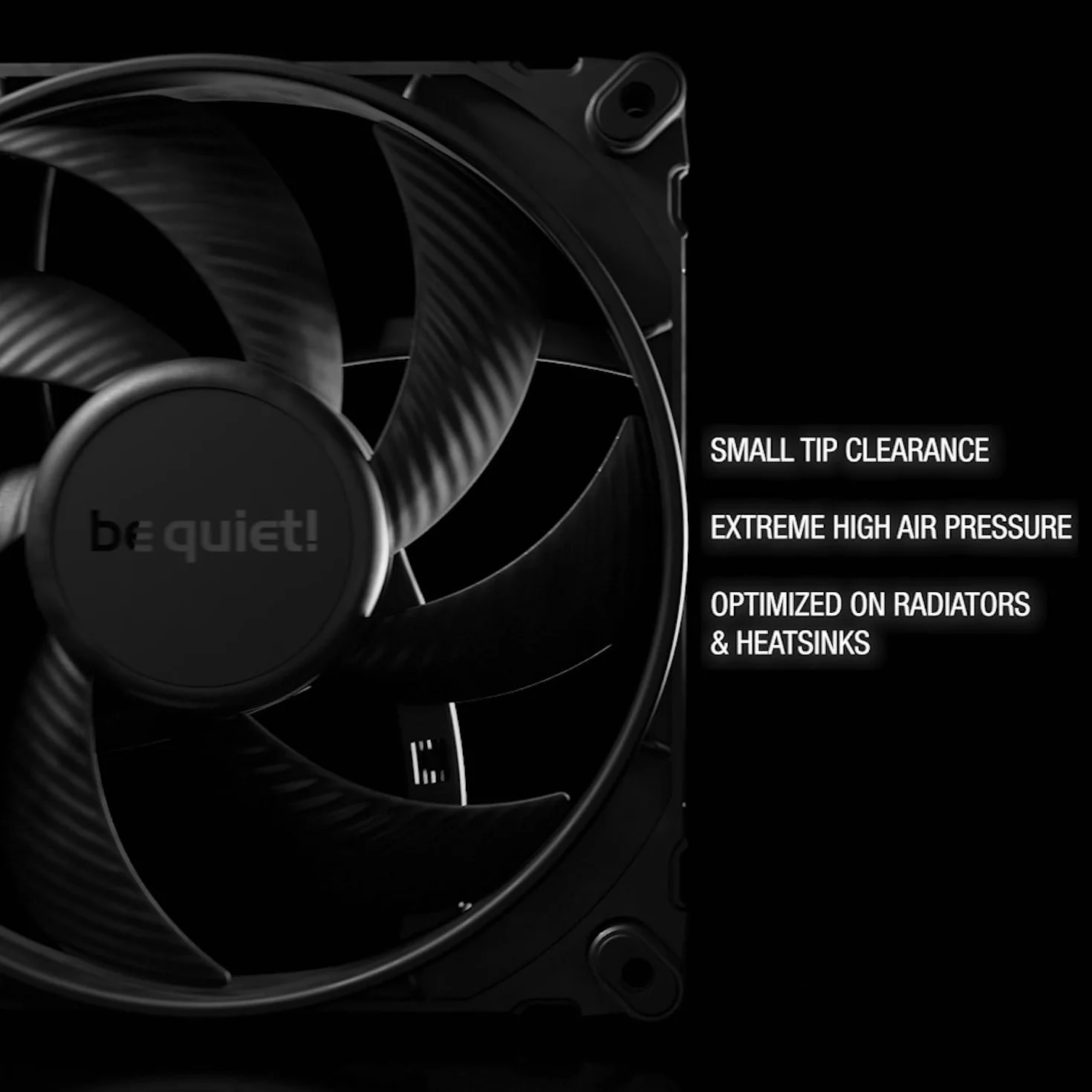 be quiet! Silent Wings Pro 4 120 mm PWM Wentylator, zoptymalizowane łopatki wentylatora, wyjątkowo wysoka wydajność, przełącznik Speed Switch do ustawiania maksymalnej prędkości PWM, czarny, BL098