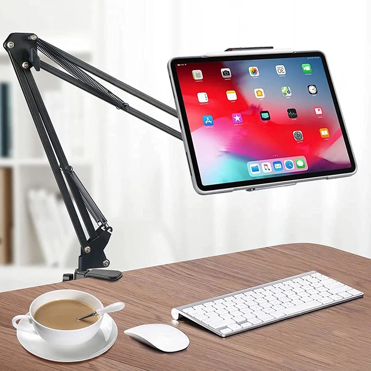Uchwyt na telefon komórkowy, leniwy uchwyt Nadaje się do mo Używany do uchwytu na telefon komórkowy, uchwyt na tablet, uchwyt na tablet z długim ramieniem obrotowym, odpowiedni do regulowanego uchwytu