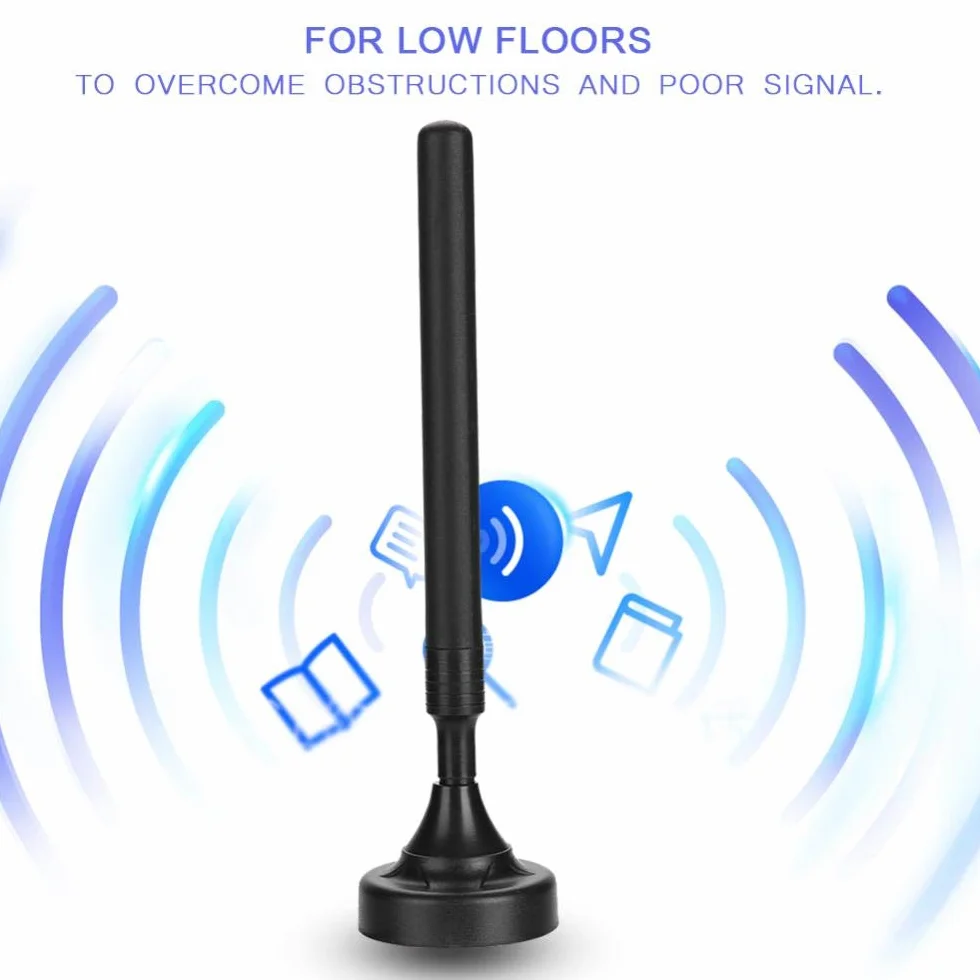 Annadue ANT-308PLUS Domowa Antena Radiowa FM, 25 dB z Wysokim Wzmocnieniem, 85-112 MHz, Wysoka Czułość USB, Wzmacniacz Antenowy do Niskich Podłóg