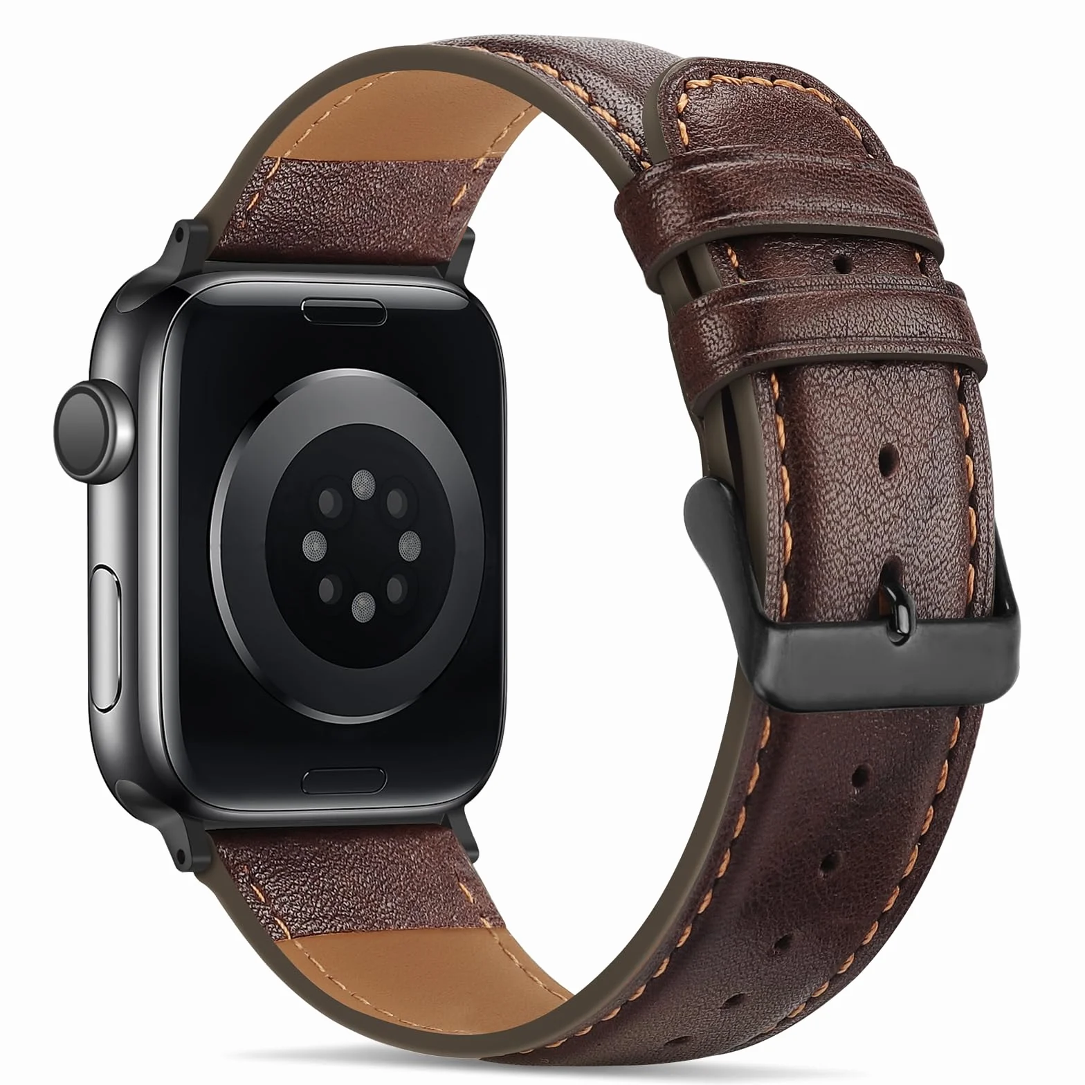Tasikar Bransoleta kompatybilna z Apple Watch 49 mm 46 mm 45 mm 44 mm 42 mm 41mm 40mm 38mm - Prawdziwa skóra - Wymienny pasek kompatybilny z Apple Watch Ultra Series 10 9 8 7 SE 6 5 4 3 2 1