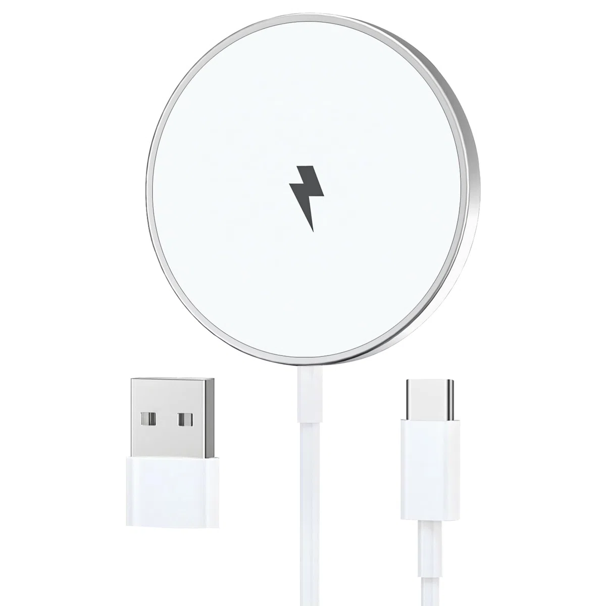 Ładowarka Bezprzewodowa do iPhone'a 1M, ładowarka Mag-Safe 15W do iPhone 17/16/16E/16 Pro Max/15/15 Pro/15 Plus/14/14 Plus/13/12/11/Pods, Magnetyczna Bezprzewodowa Podkładka ładująca do iPhone'a | Ładowarka indukcyjna do telefonów komórkowych bezprzewodow